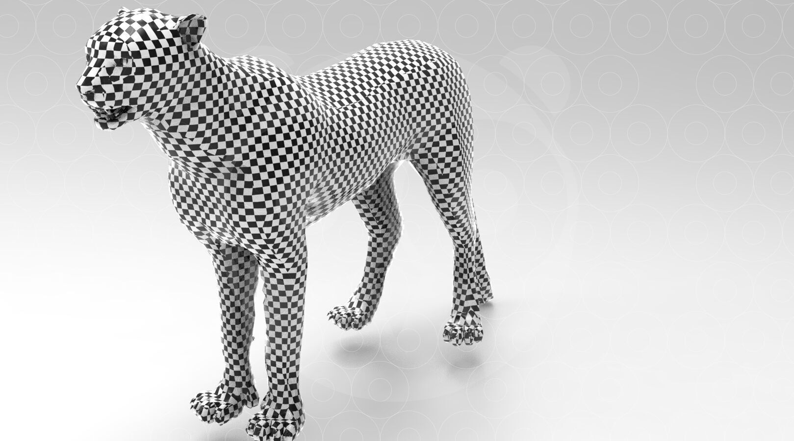 Cheetah - Rigged - Animated Low-poly 3D model_9