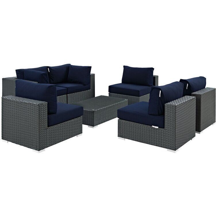 Stopover Outdoor Patio Sectional Set 3D model_2