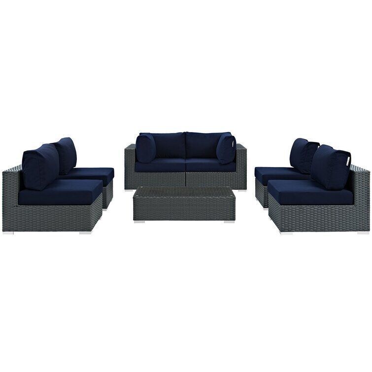 Stopover Outdoor Patio Sectional Set 3D model_3