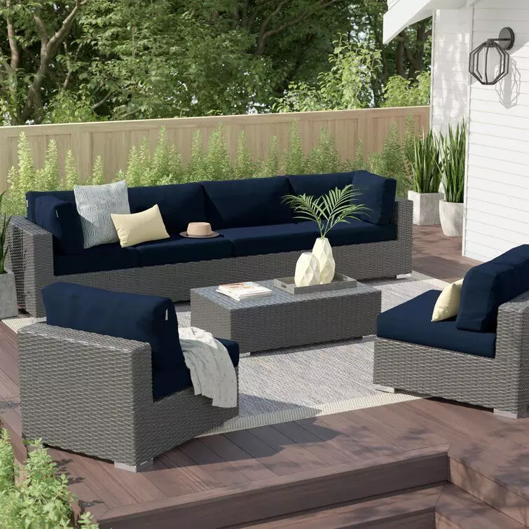Stopover Outdoor Patio Sectional Set 3D model_0