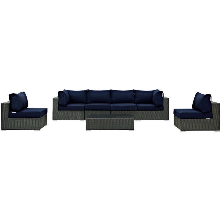 Stopover Outdoor Patio Sectional Set 3D model_4