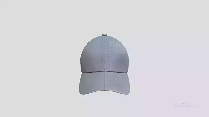 Grey fabric baseball cap