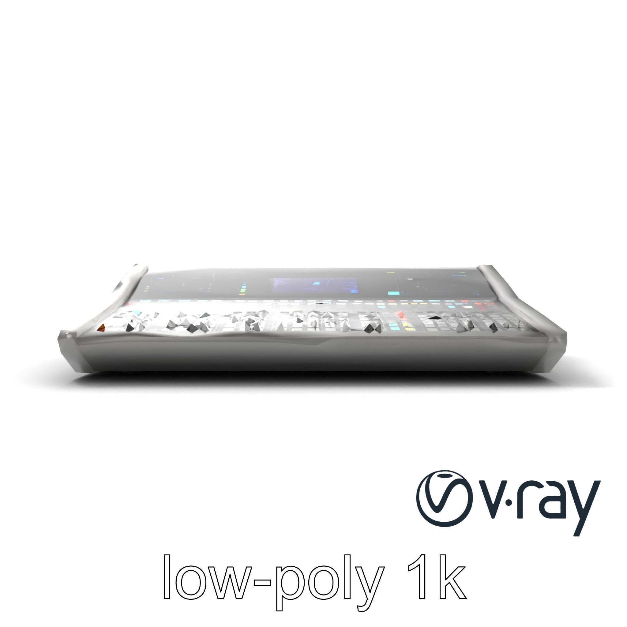 Professional Sound Console Audio Control model pack Low-poly 3D model_12