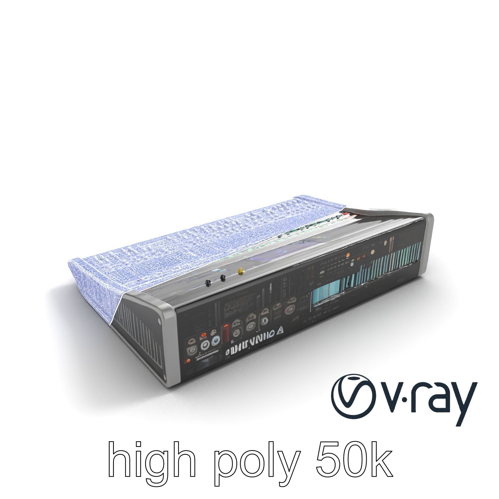 Professional Sound Console Audio Control model pack Low-poly 3D model_19