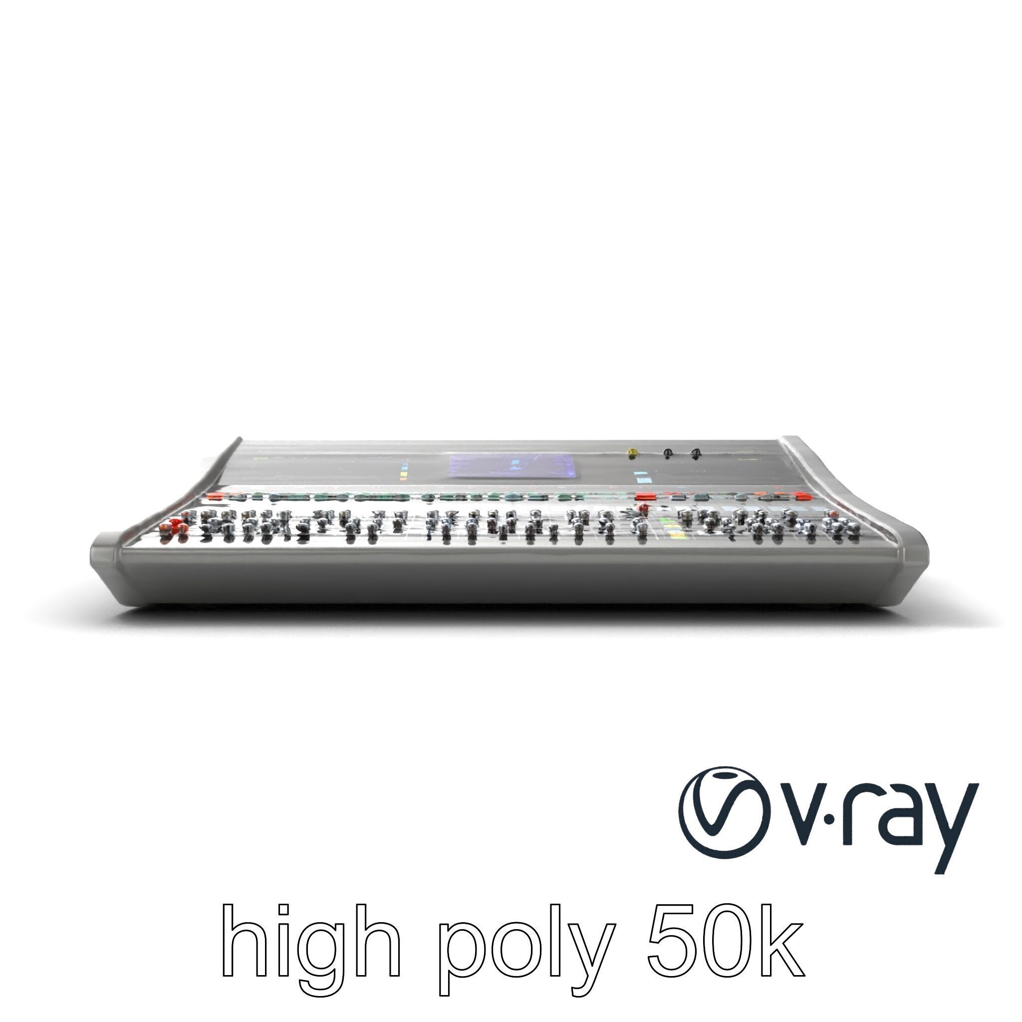 Professional Sound Console Audio Control model pack Low-poly 3D model_24