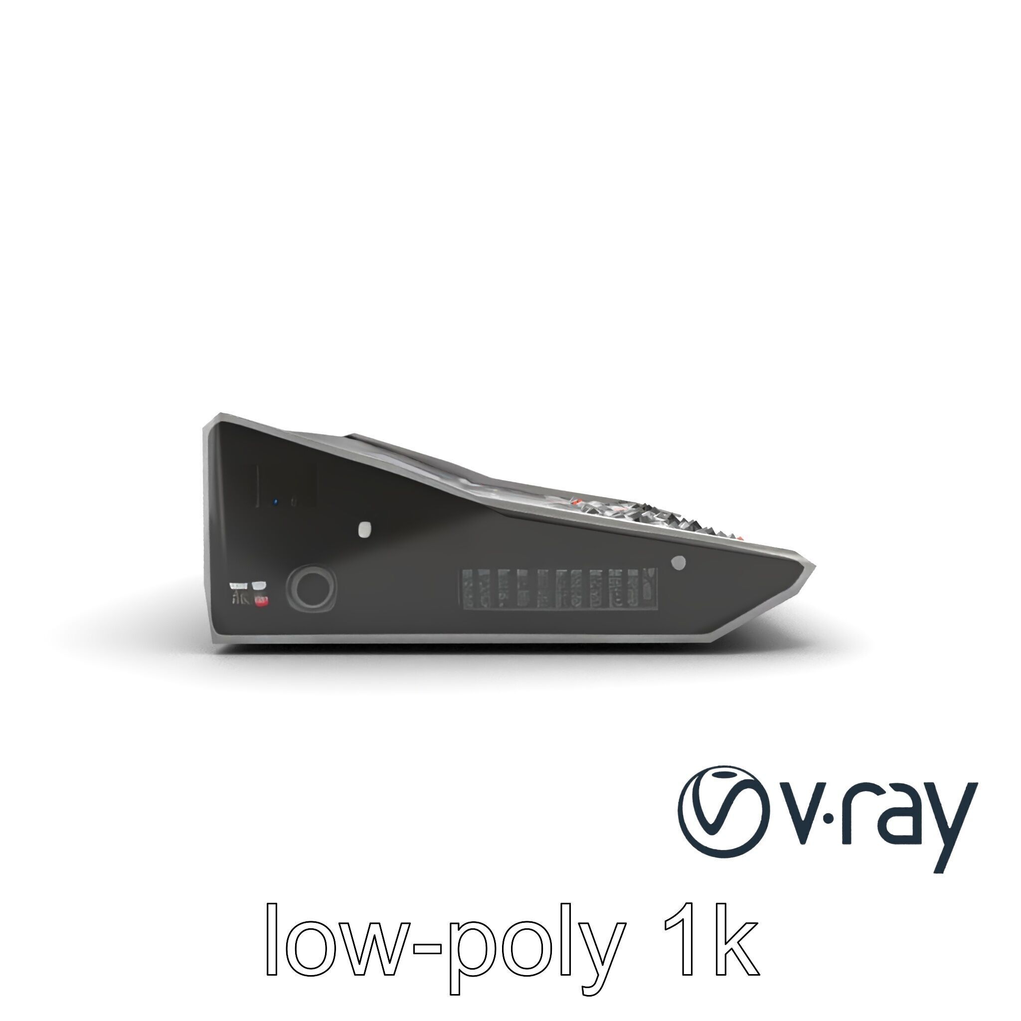 Professional Sound Console Audio Control model pack Low-poly 3D model_25