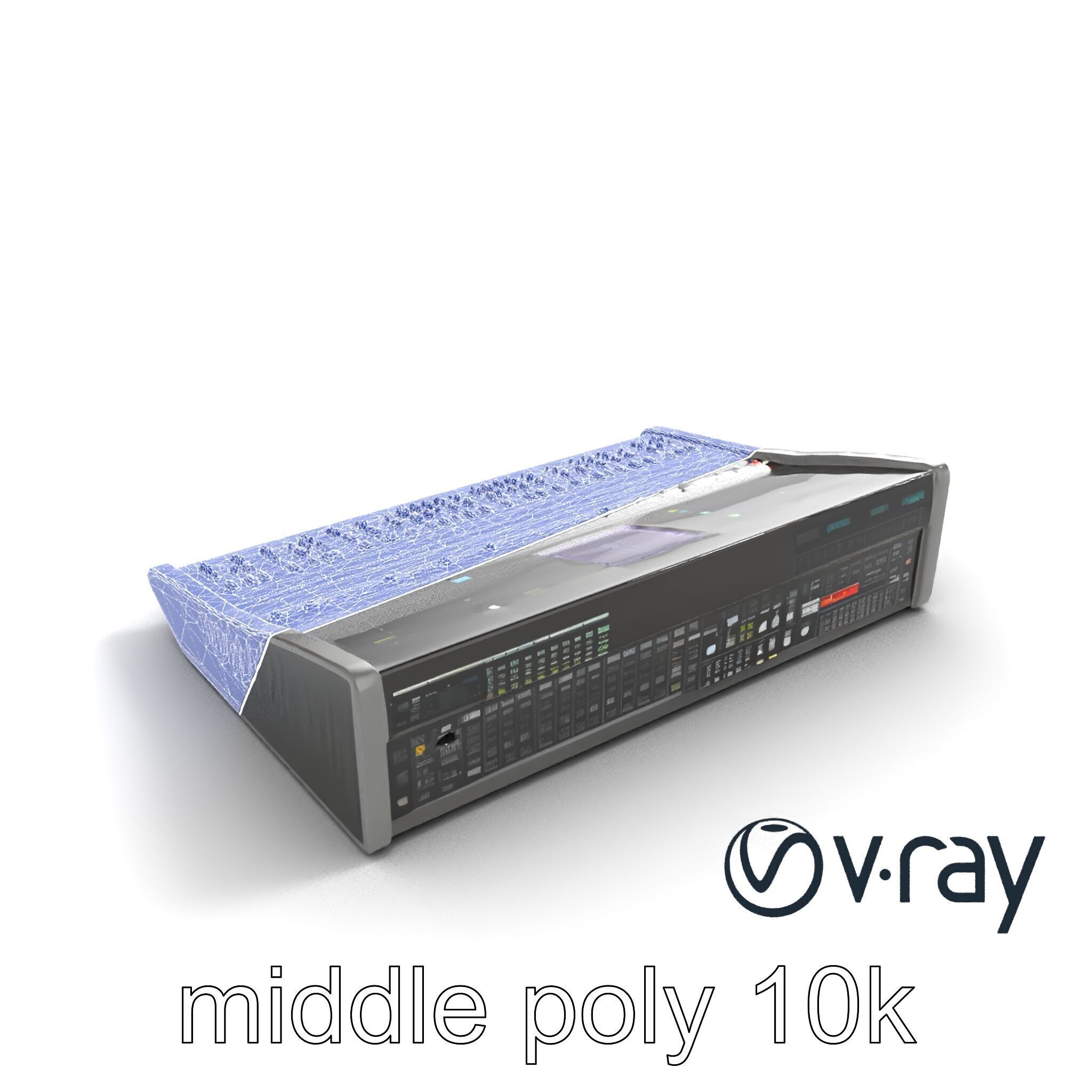 Professional Sound Console Audio Control model pack Low-poly 3D model_31