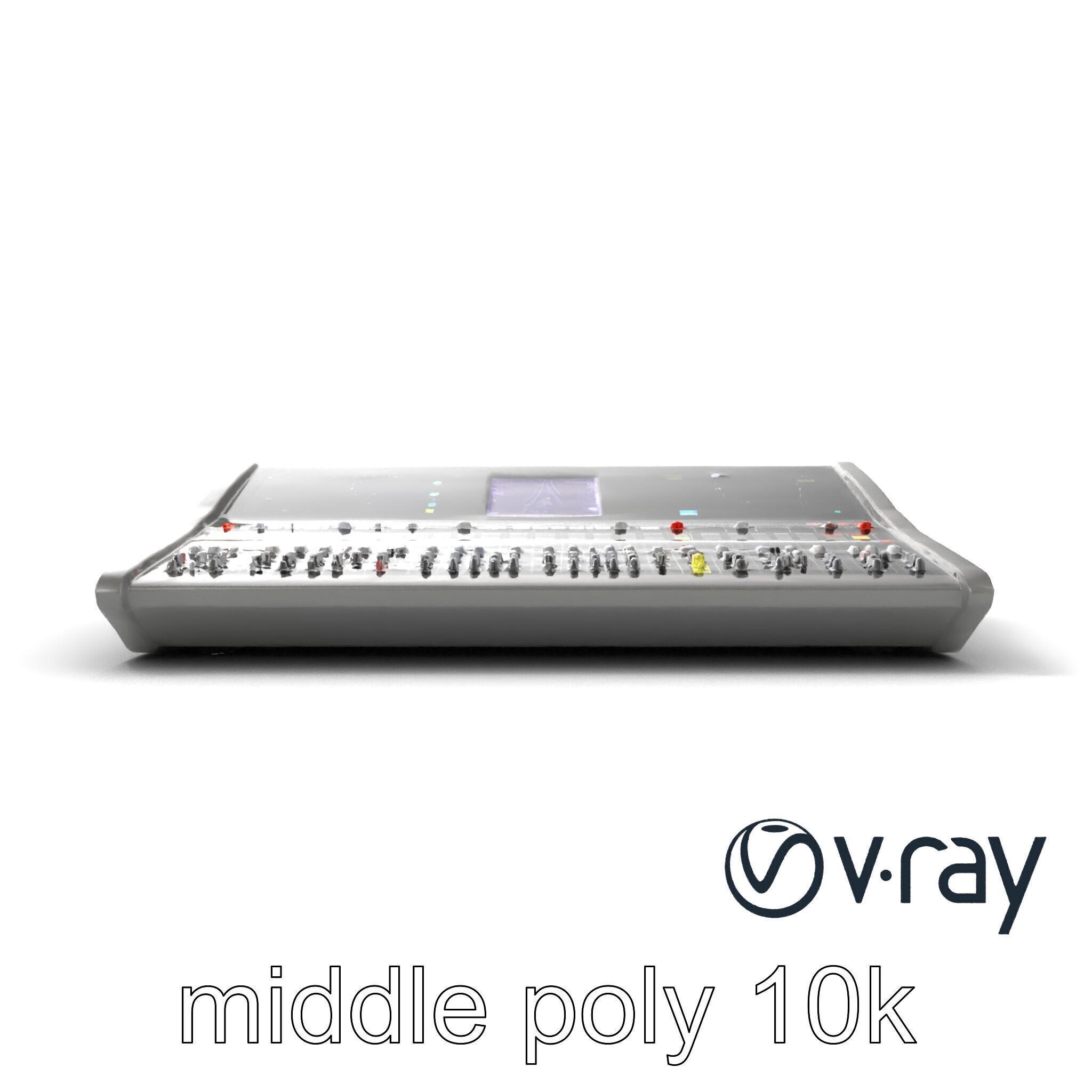 Professional Sound Console Audio Control model pack Low-poly 3D model_28