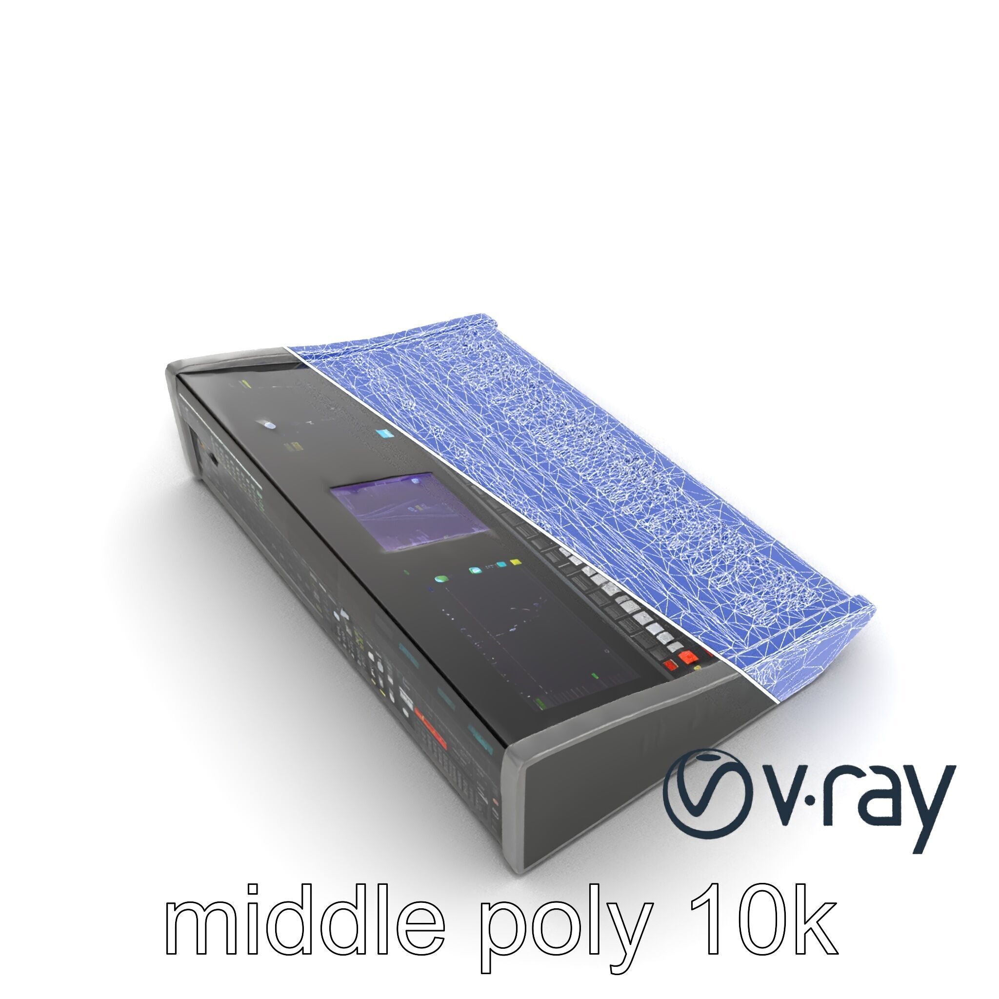 Professional Sound Console Audio Control model pack Low-poly 3D model_17