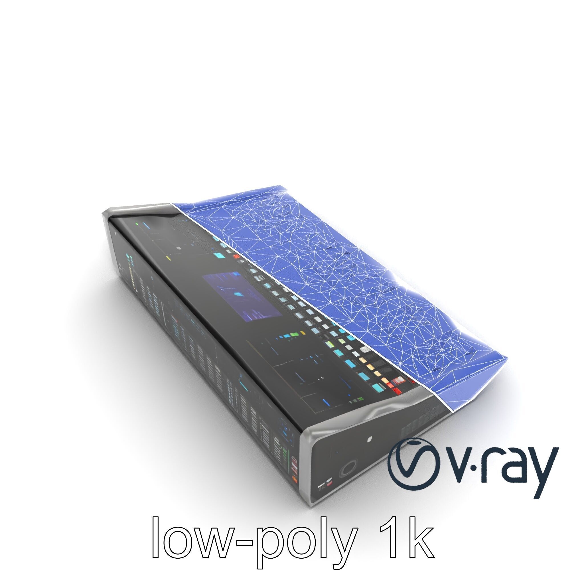 Professional Sound Console Audio Control model pack Low-poly 3D model_23