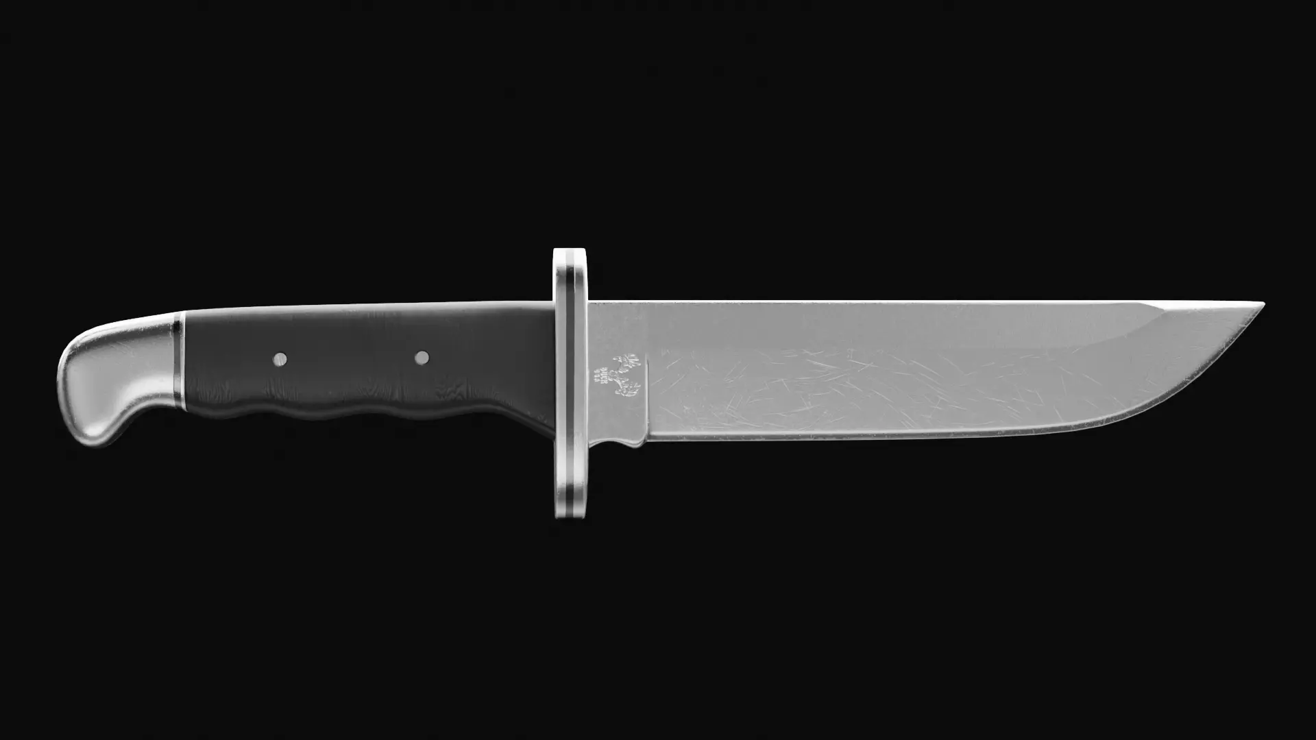 Buck Knife Free low-poly 3D model