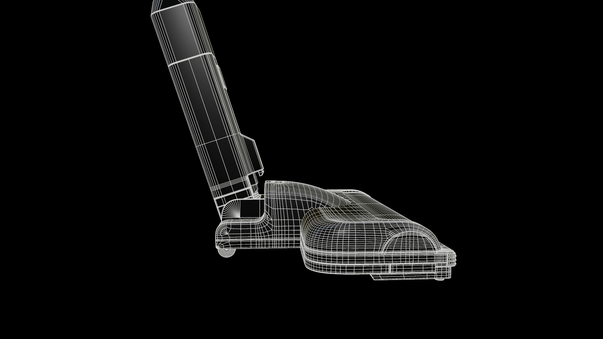 Kalado Steel vacuum cleaner Wireless Low-poly 3D model_12