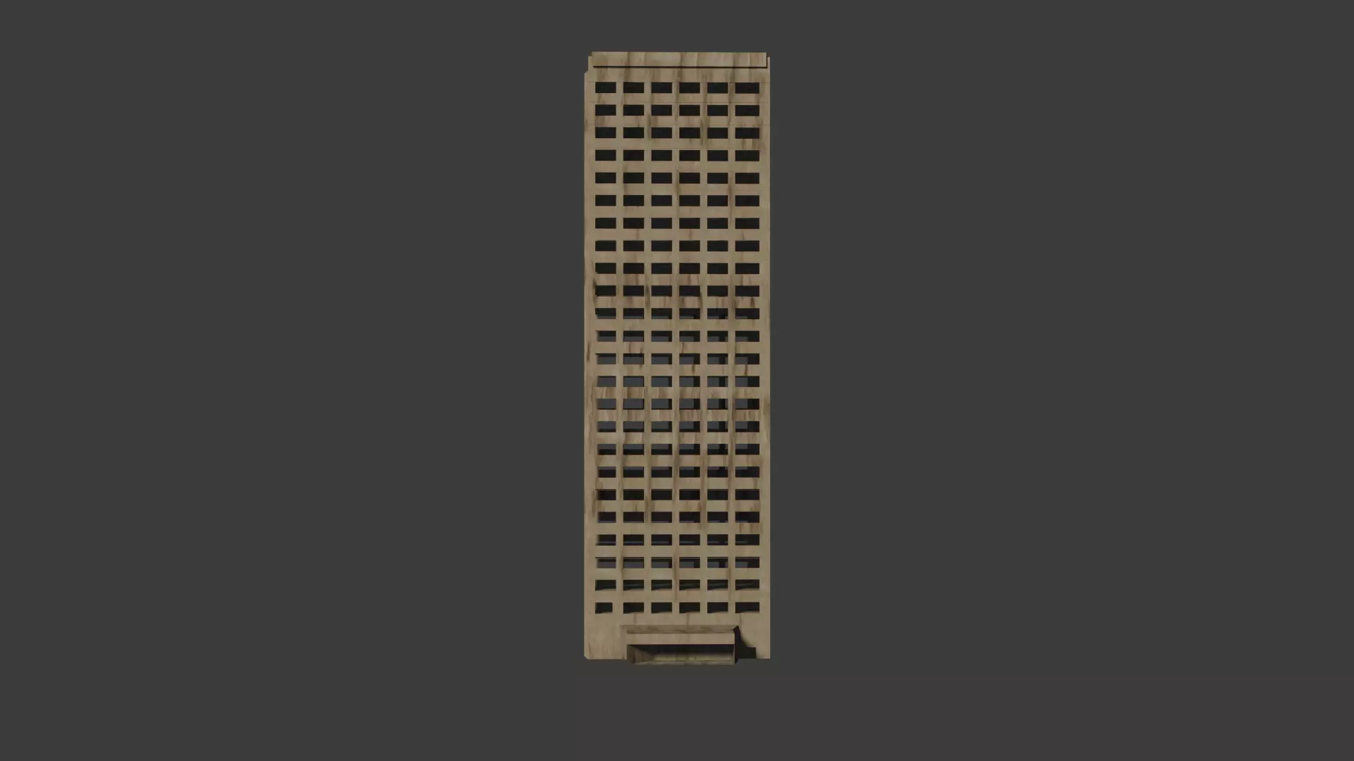 Murr Tower Beirut Free low-poly 3D model_0