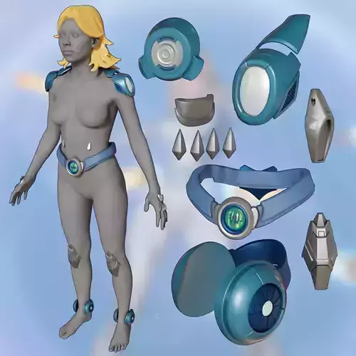 Susan Storm Invisible Woman Marvel Rivals cosplay Accessories 3D print model