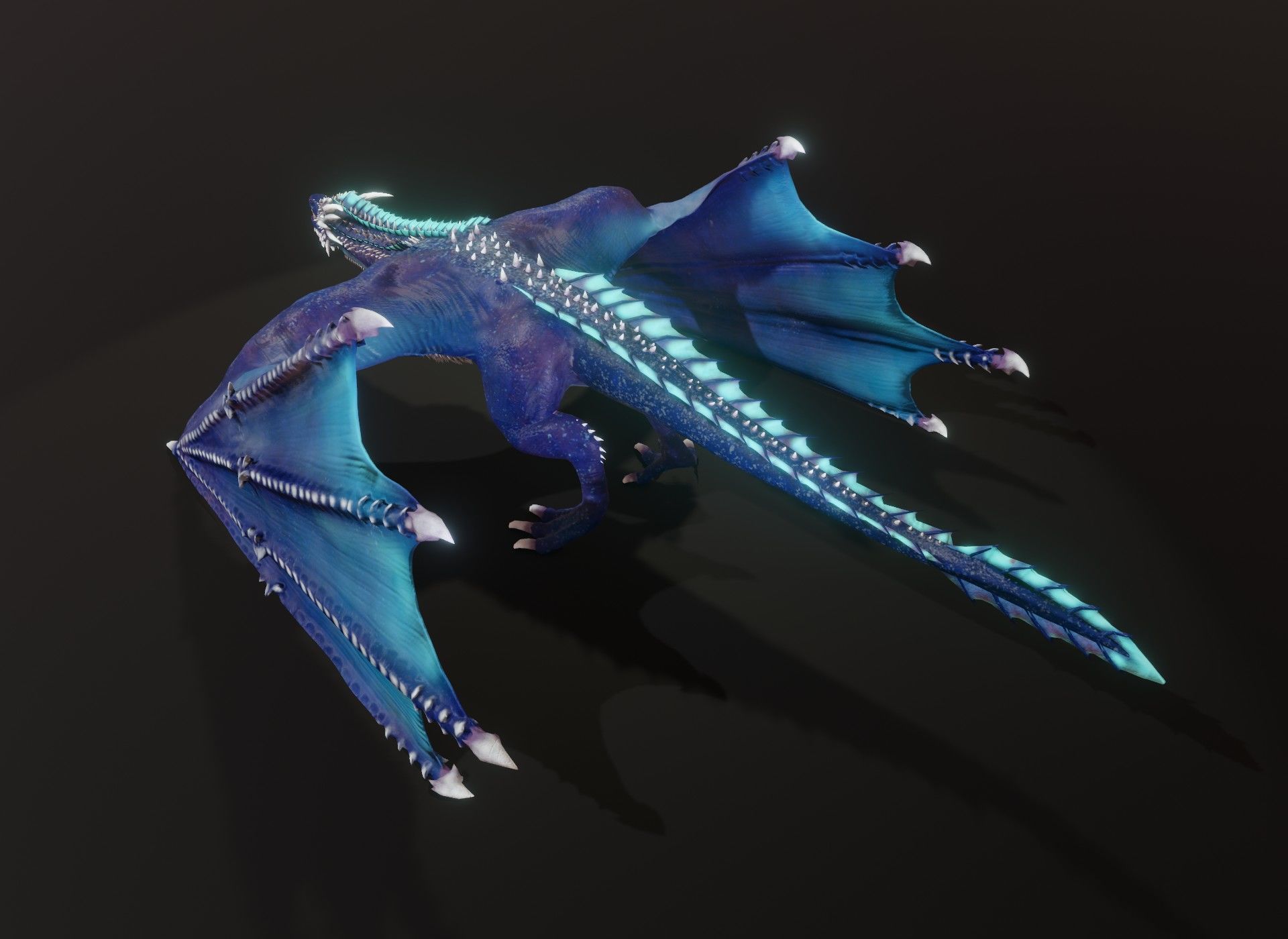 Realistic Animated Wyverns 3d Model Collection _44