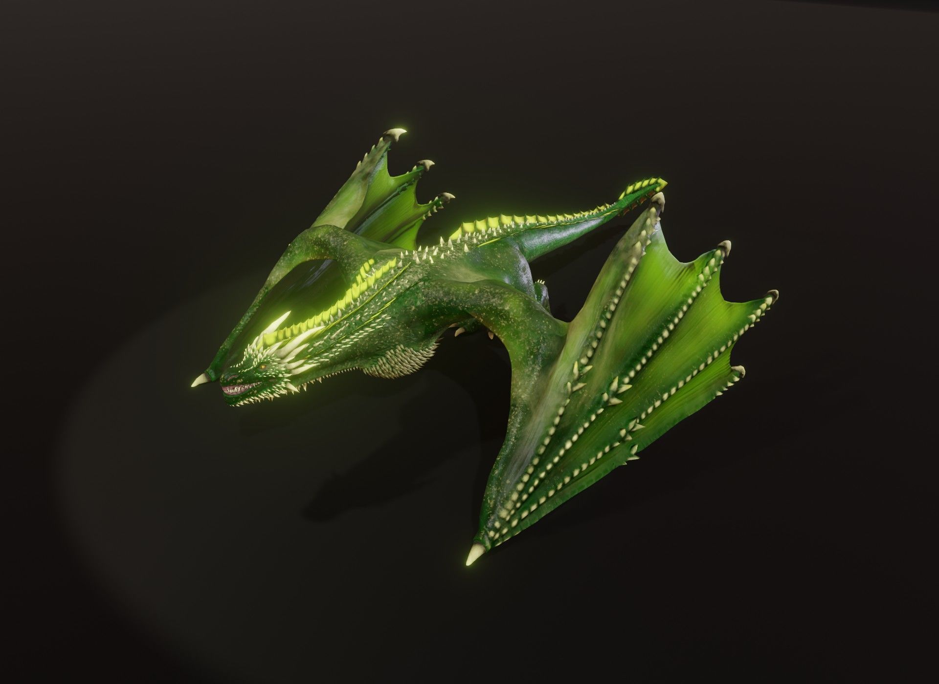 Realistic Animated Wyverns 3d Model Collection _35