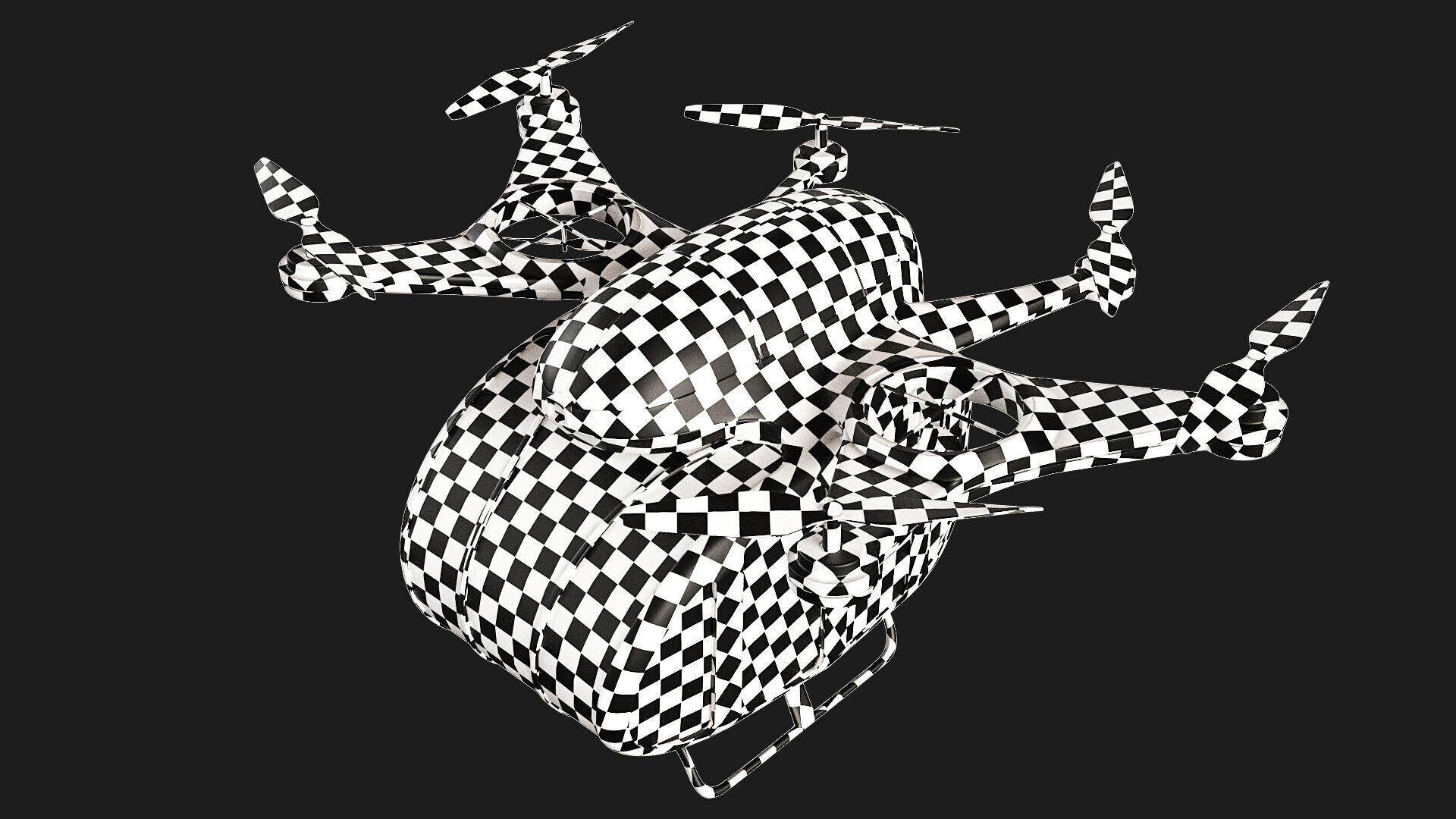 Taxi Drone 3D model_10