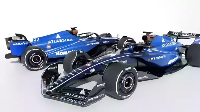 F1 Willaims FW47 2025 Low-poly 3D model