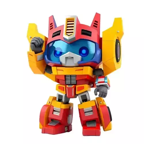 transformers 3D rendering of a cartoon character