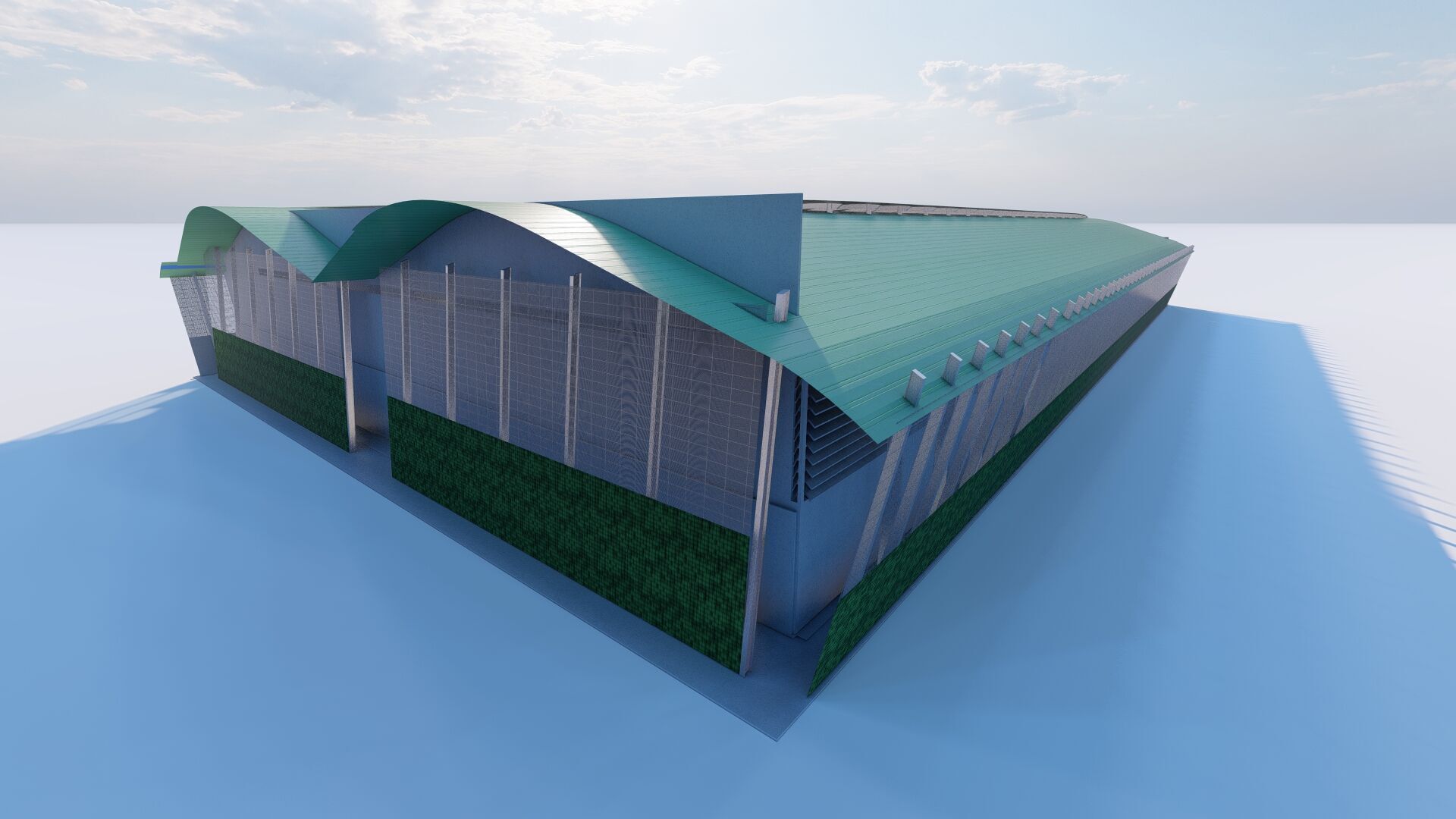 Warehouse-Warehouse Building  3D model_8