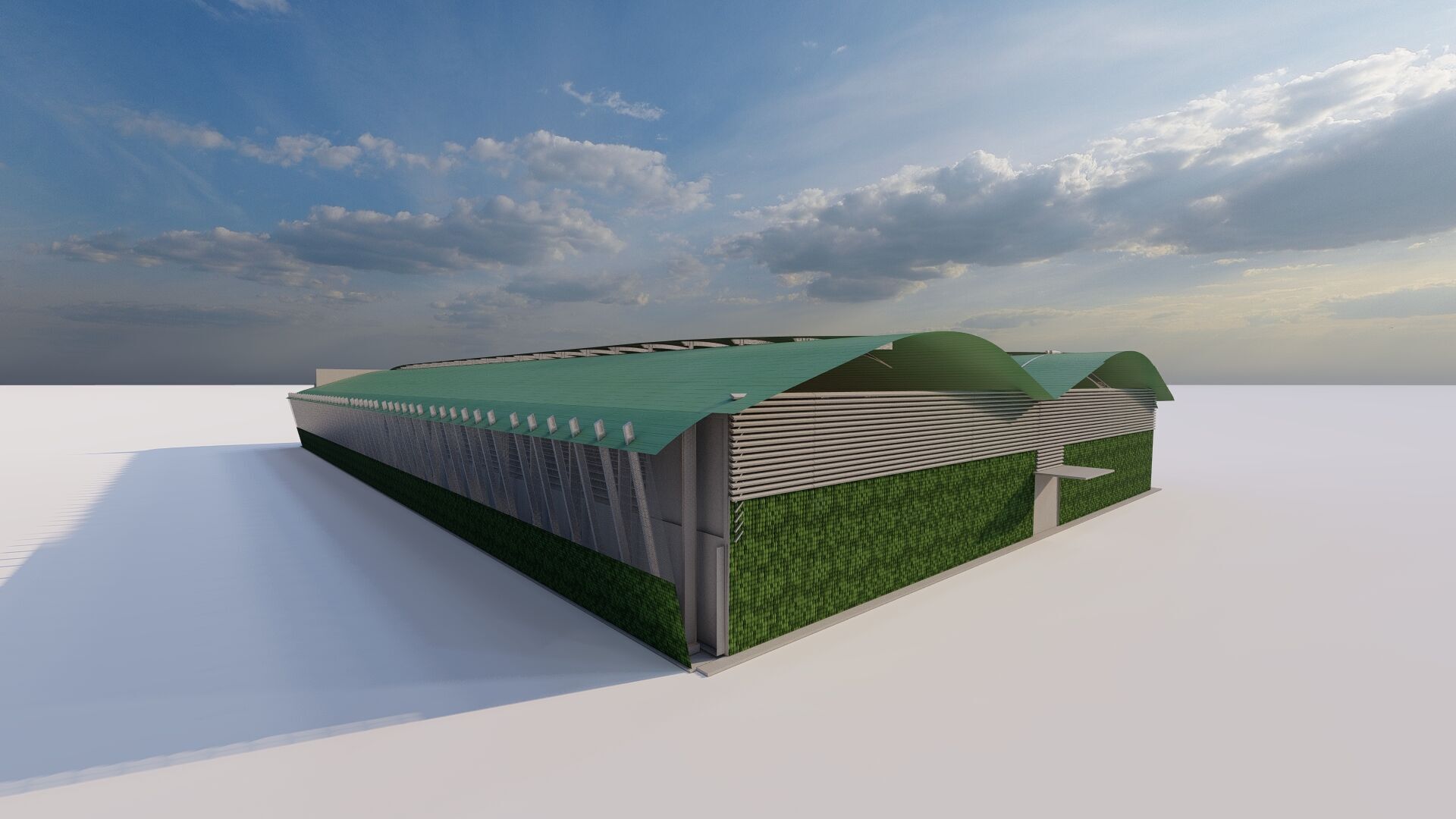 Warehouse-Warehouse Building  3D model_9