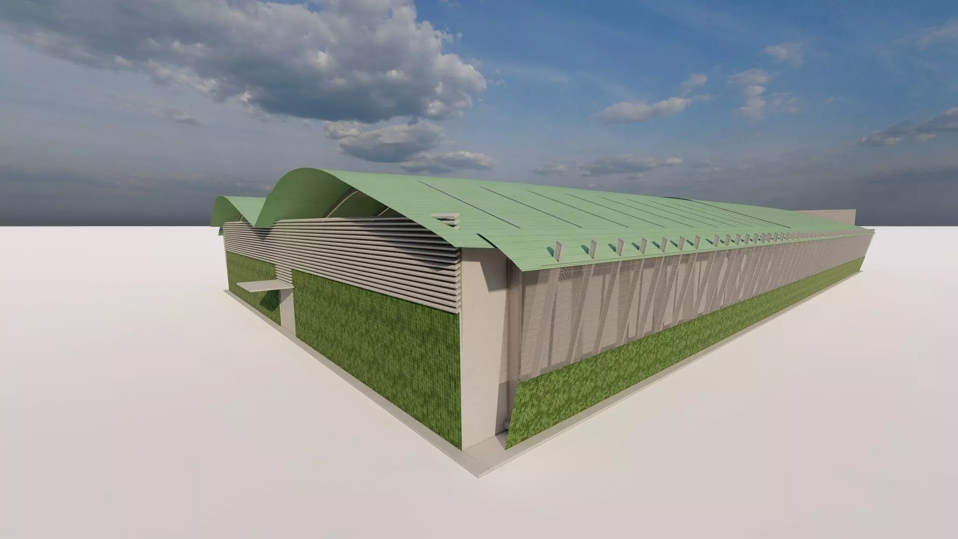 Warehouse-Warehouse Building  3D model_0