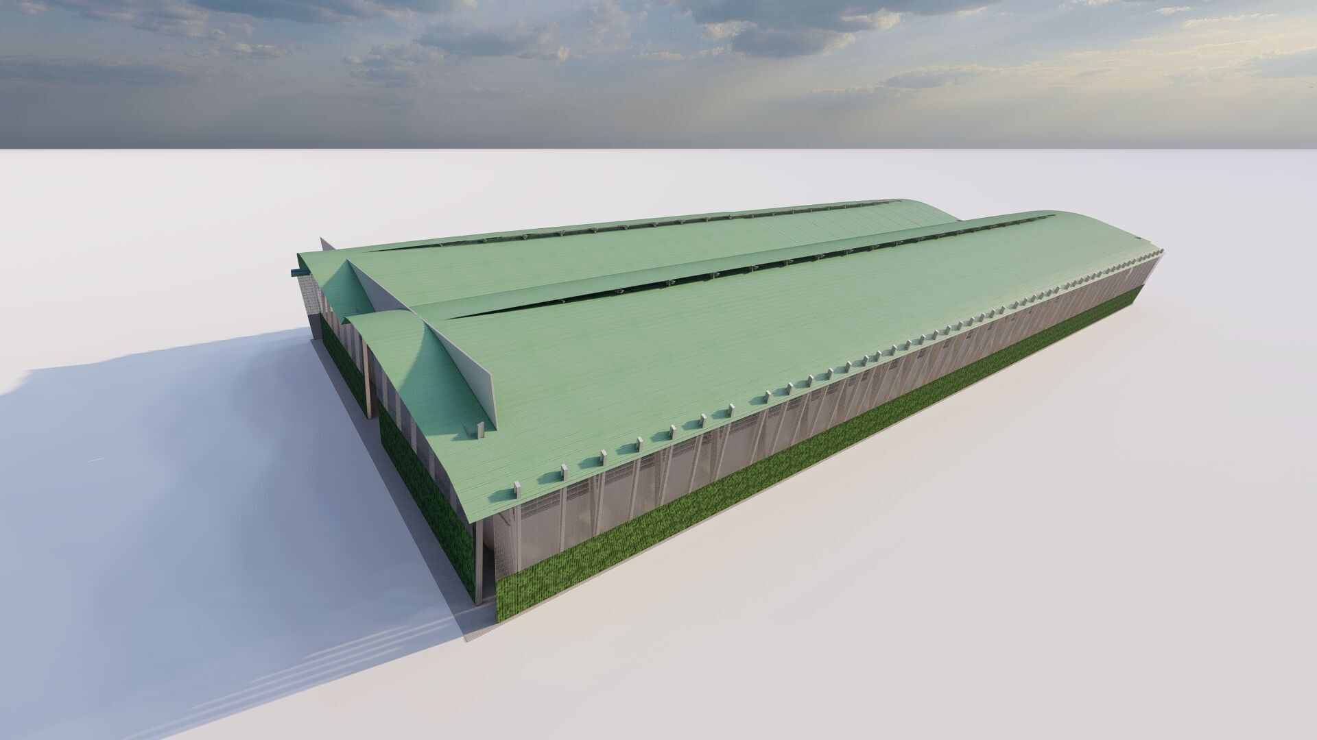 Warehouse-Warehouse Building  3D model_2