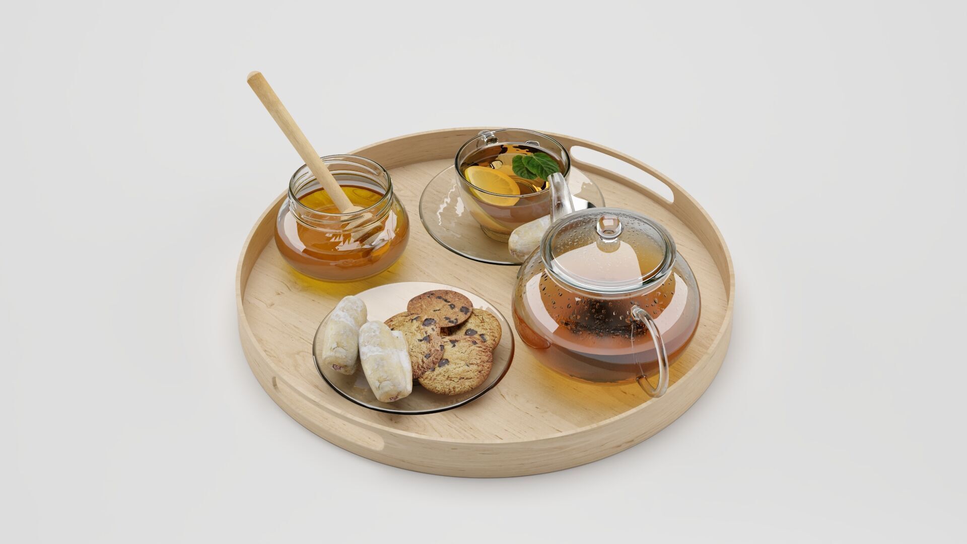 Tea And Honey 3D model_3