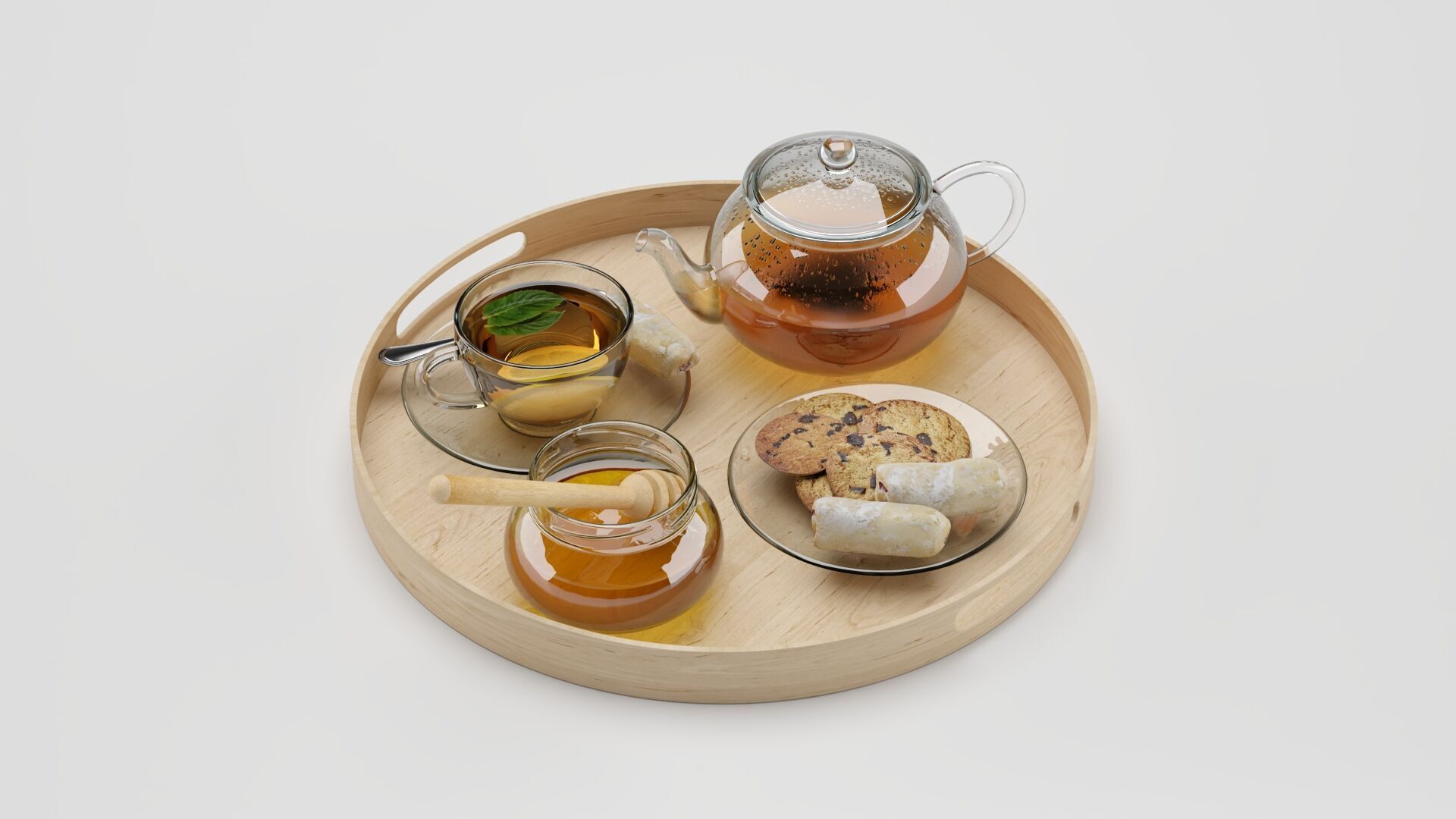 Tea And Honey 3D model_5