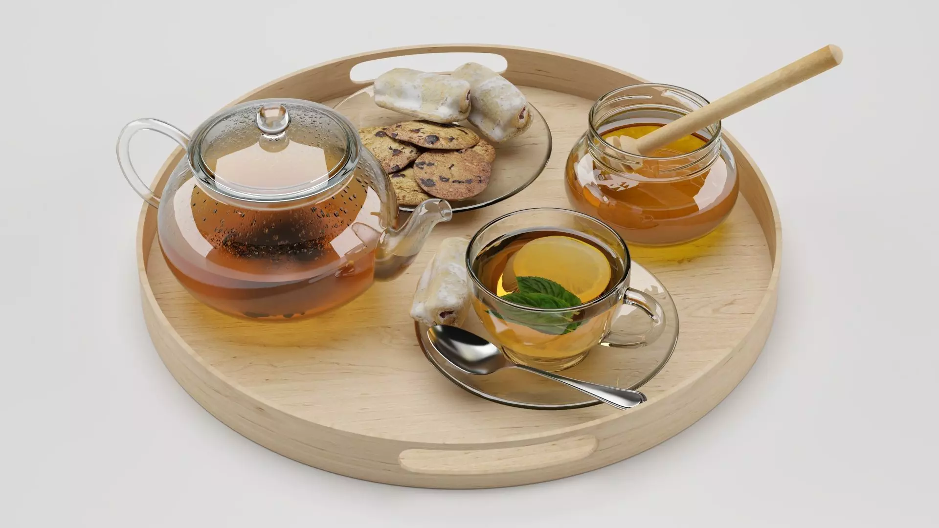 Tea And Honey 3D model_0
