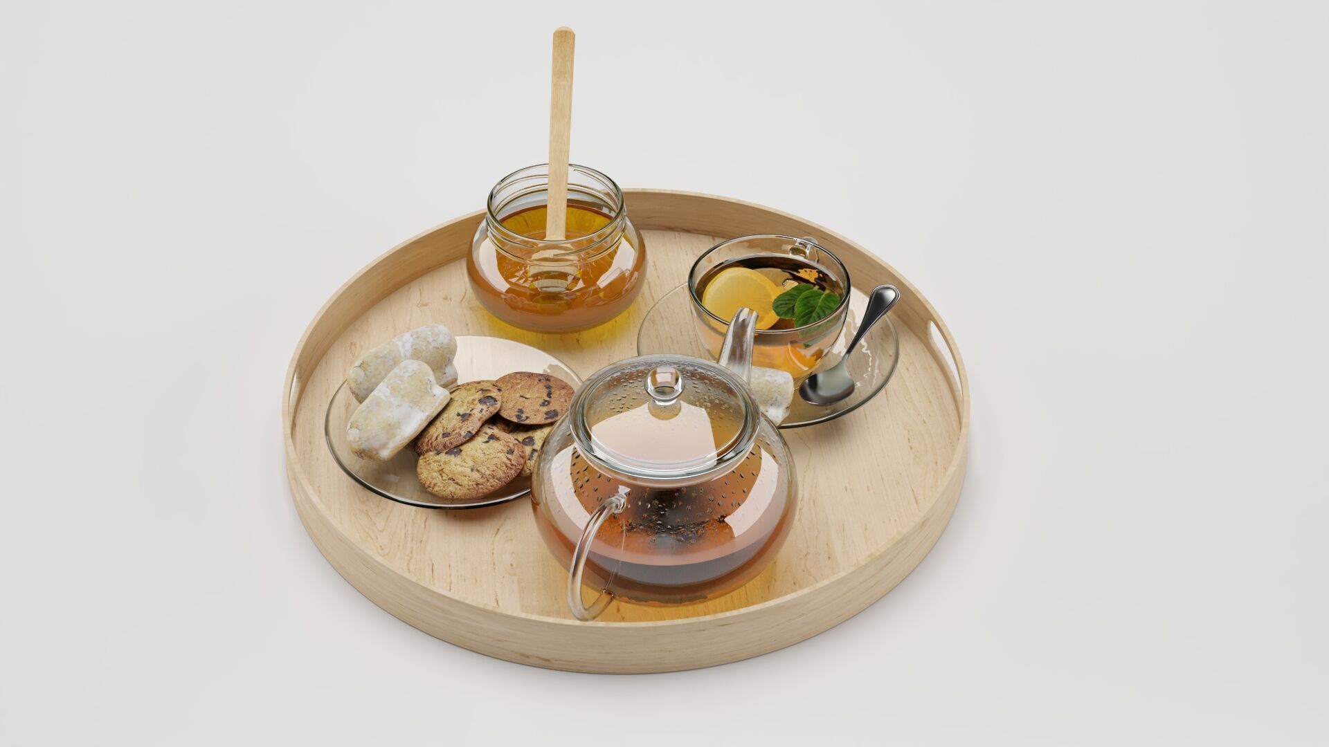 Tea And Honey 3D model_2