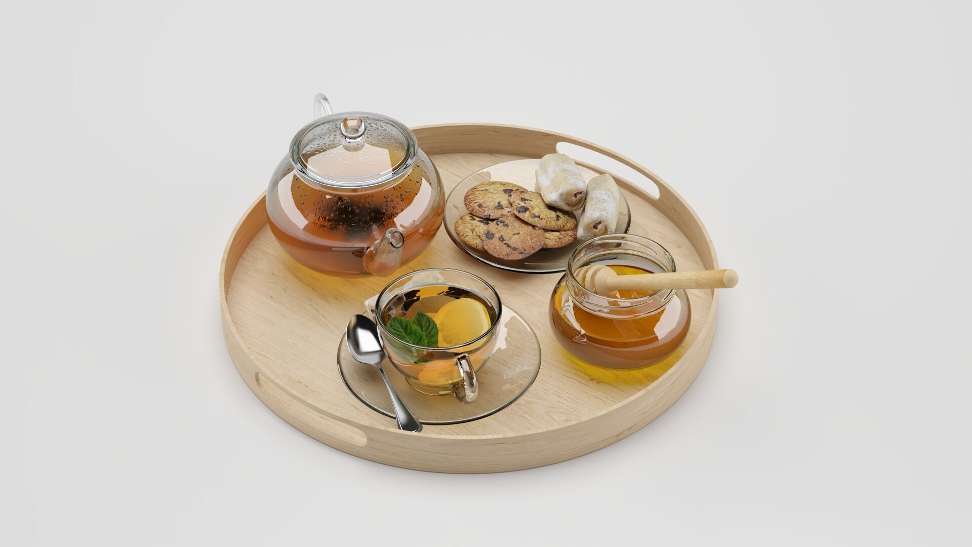 Tea And Honey 3D model_7