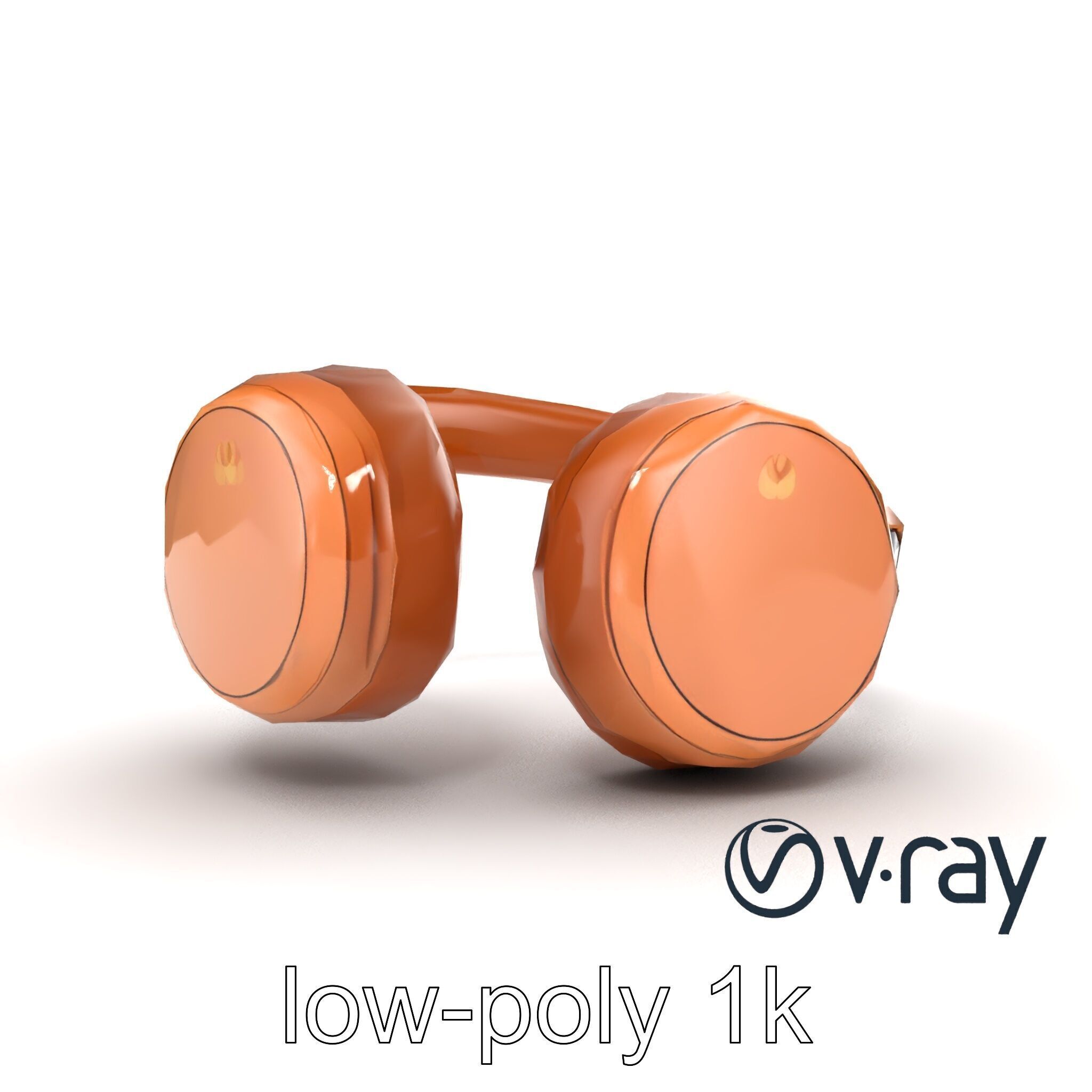 Contemporary Foldable Headphones model pack Low-poly 3D model_17