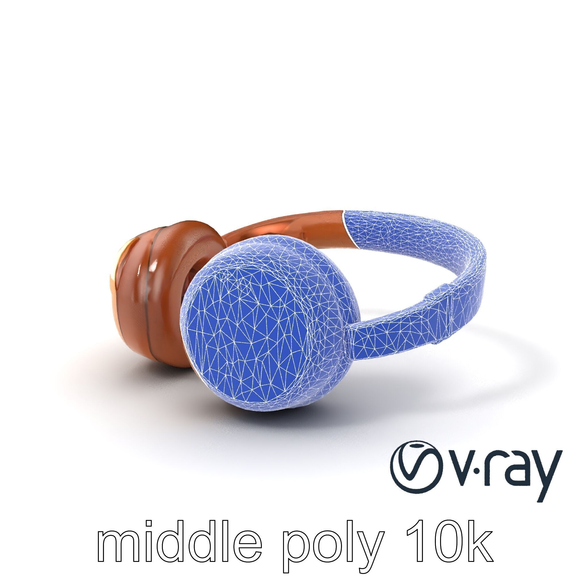 Contemporary Foldable Headphones model pack Low-poly 3D model_6