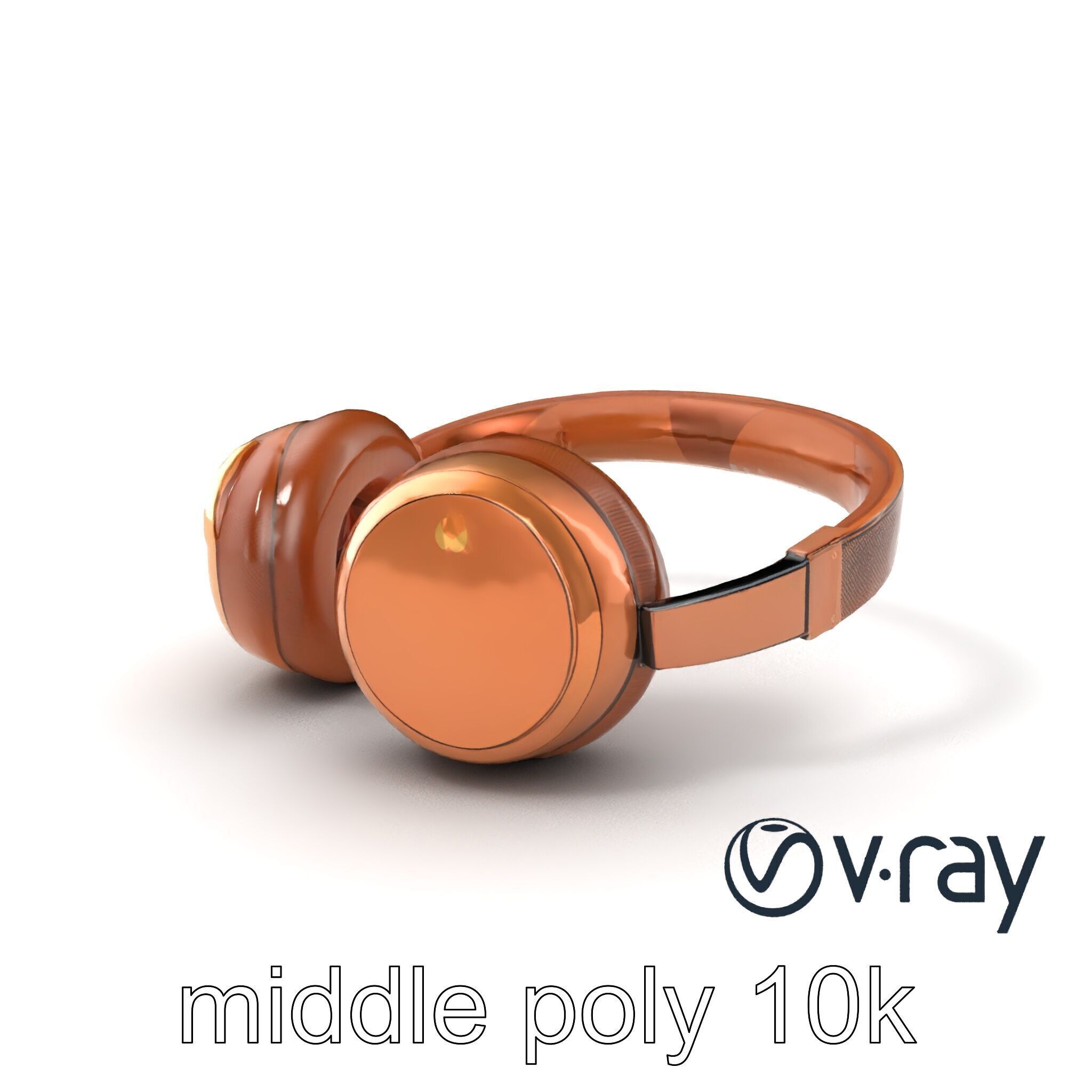 Contemporary Foldable Headphones model pack Low-poly 3D model_3