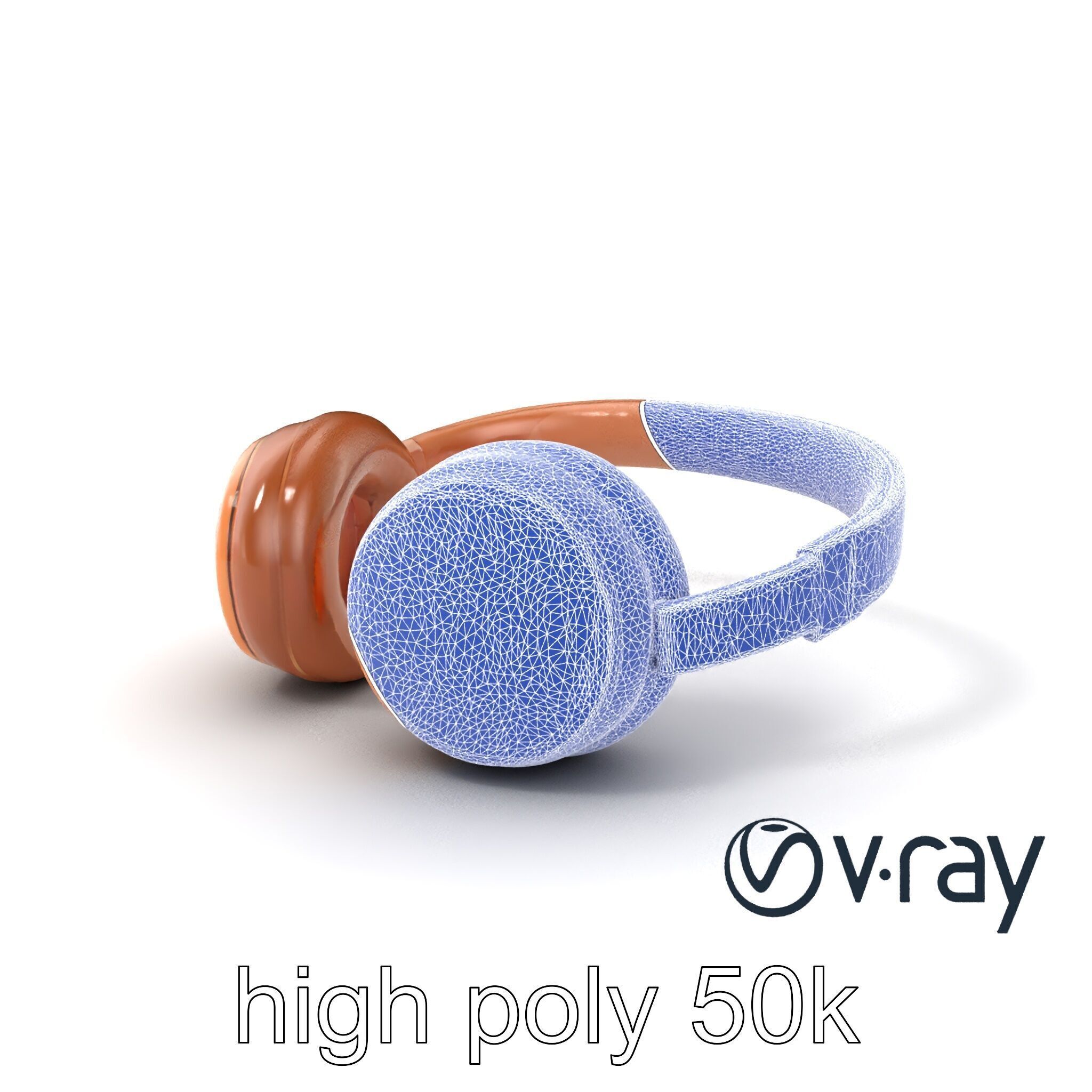 Contemporary Foldable Headphones model pack Low-poly 3D model_8