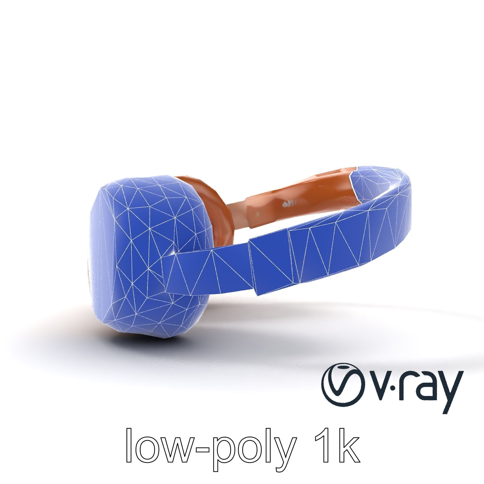 Contemporary Foldable Headphones model pack Low-poly 3D model_13
