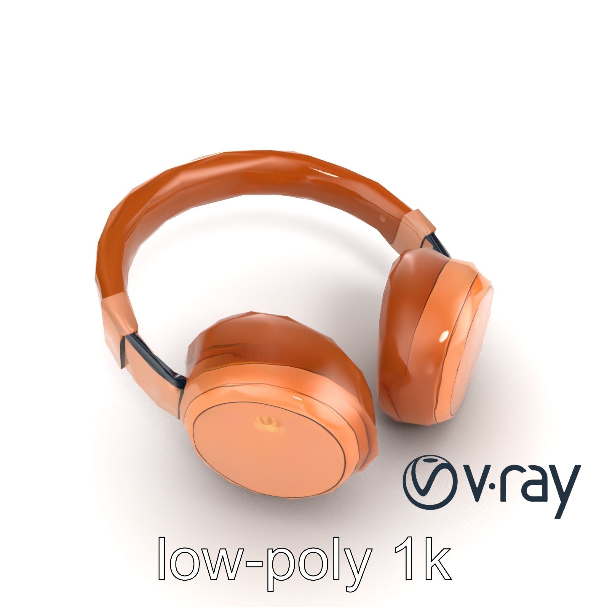 Contemporary Foldable Headphones model pack Low-poly 3D model_10