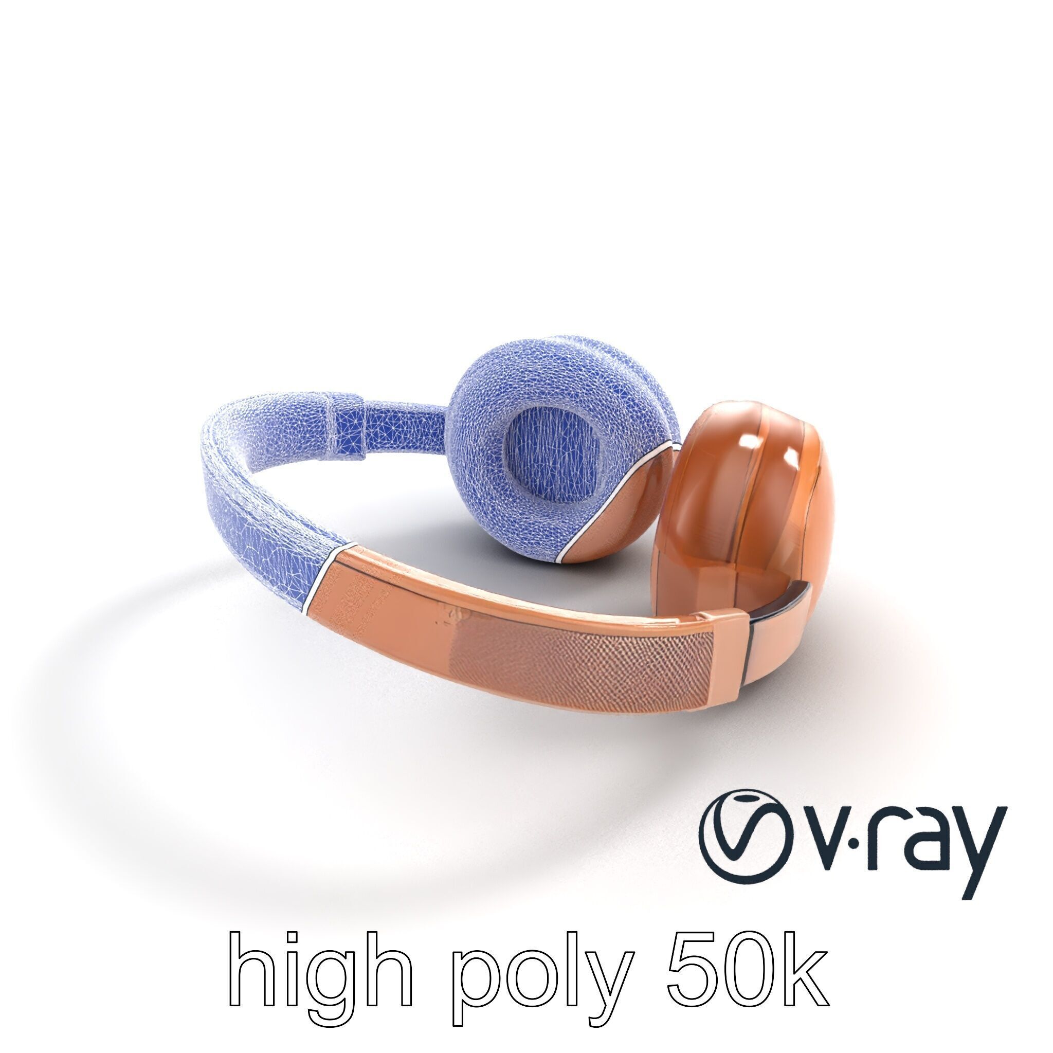 Contemporary Foldable Headphones model pack Low-poly 3D model_16