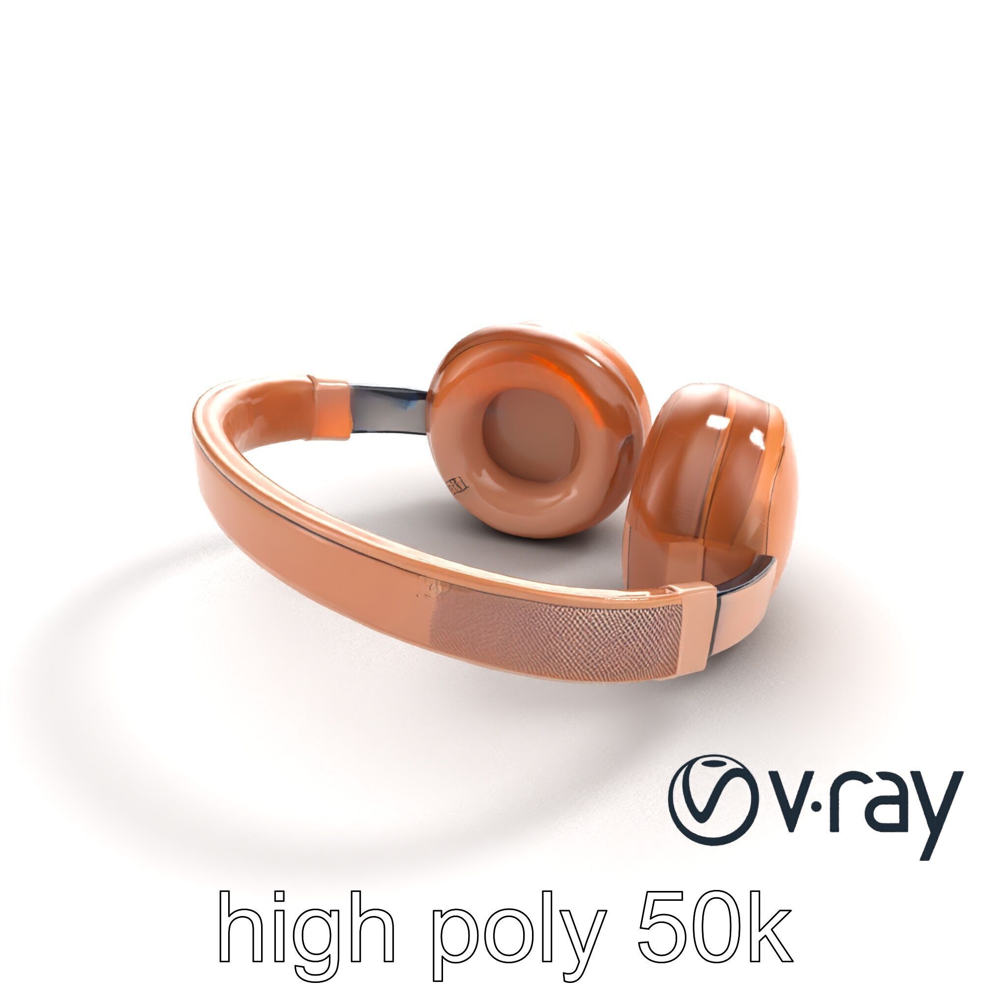 Contemporary Foldable Headphones model pack Low-poly 3D model_11