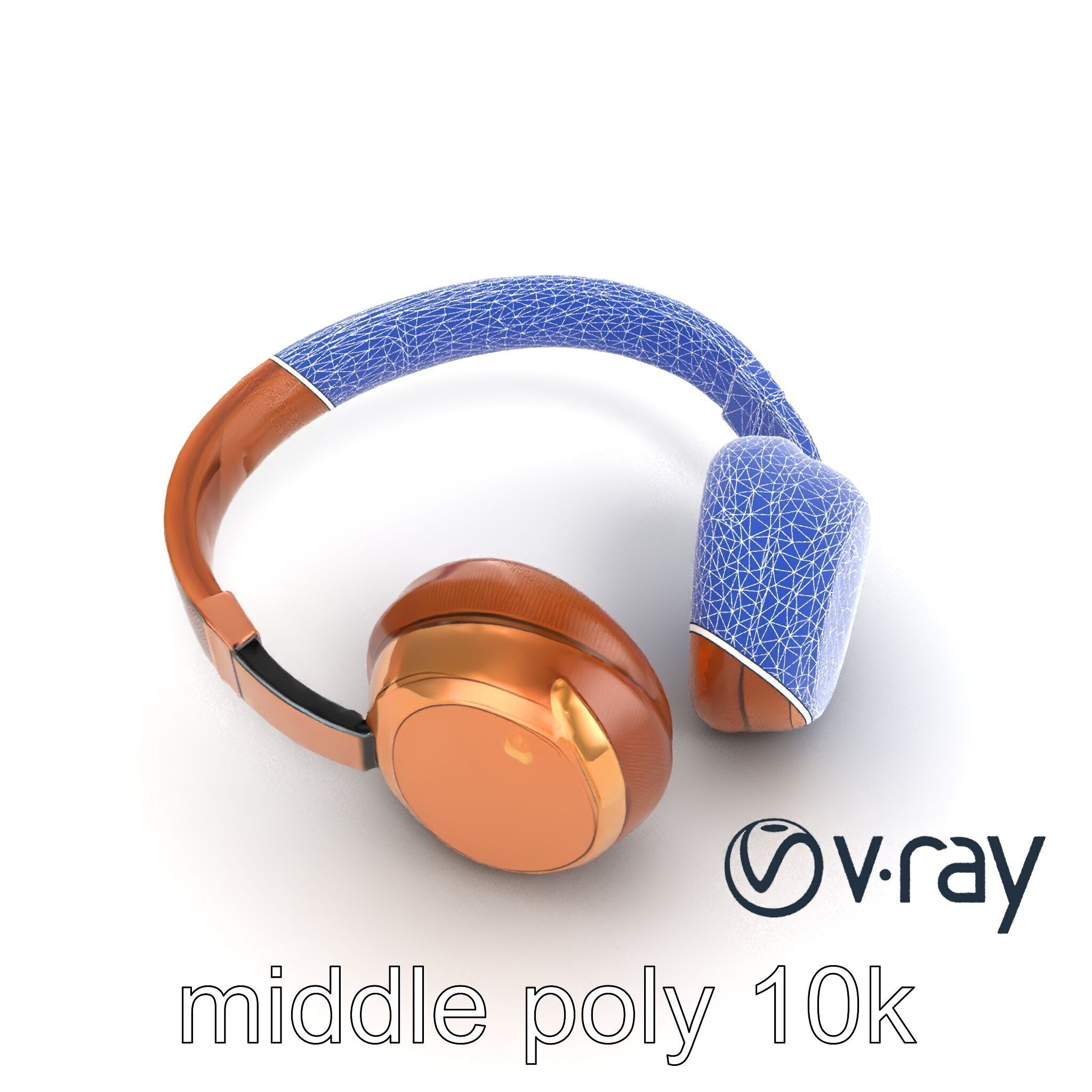 Contemporary Foldable Headphones model pack Low-poly 3D model_15