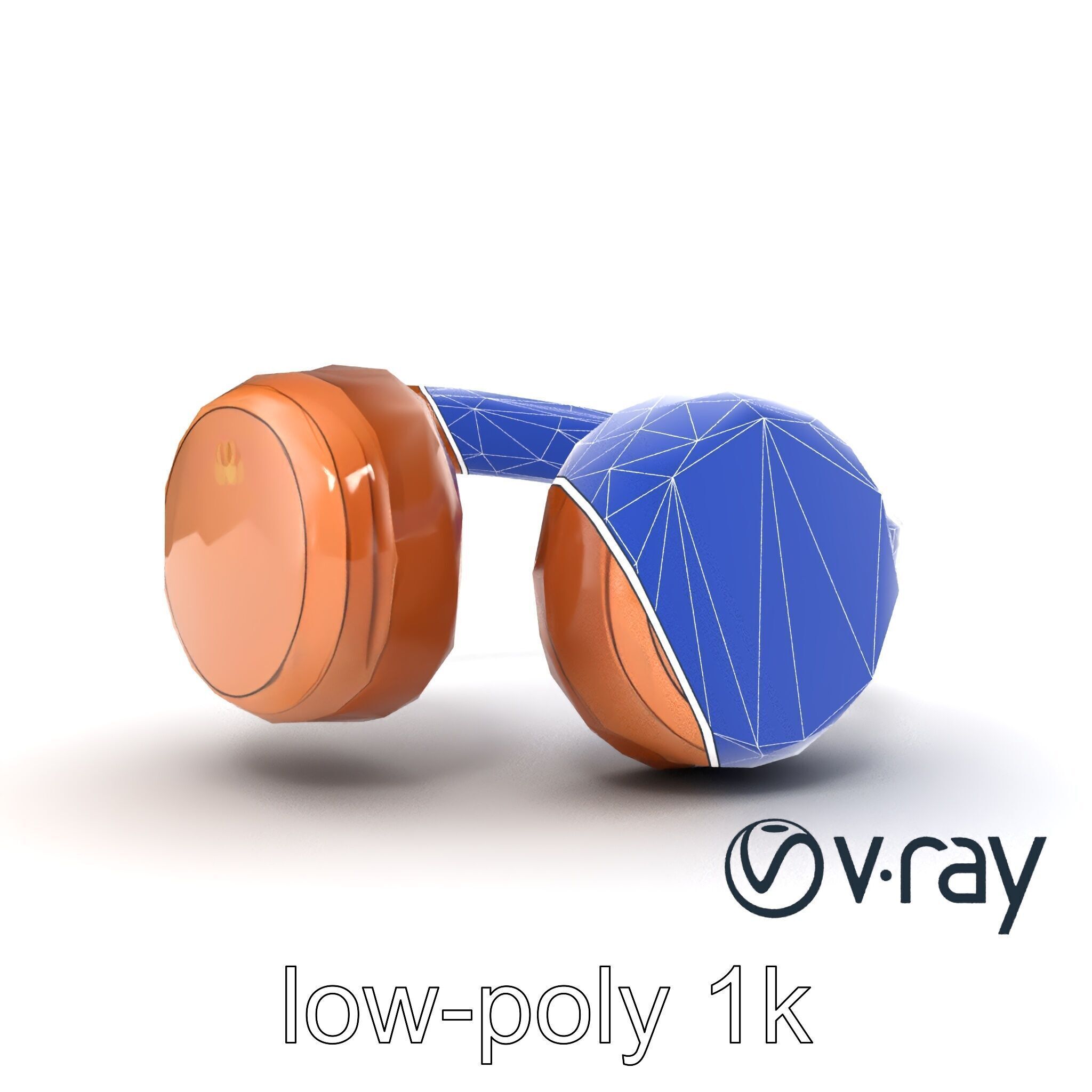Contemporary Foldable Headphones model pack Low-poly 3D model_26