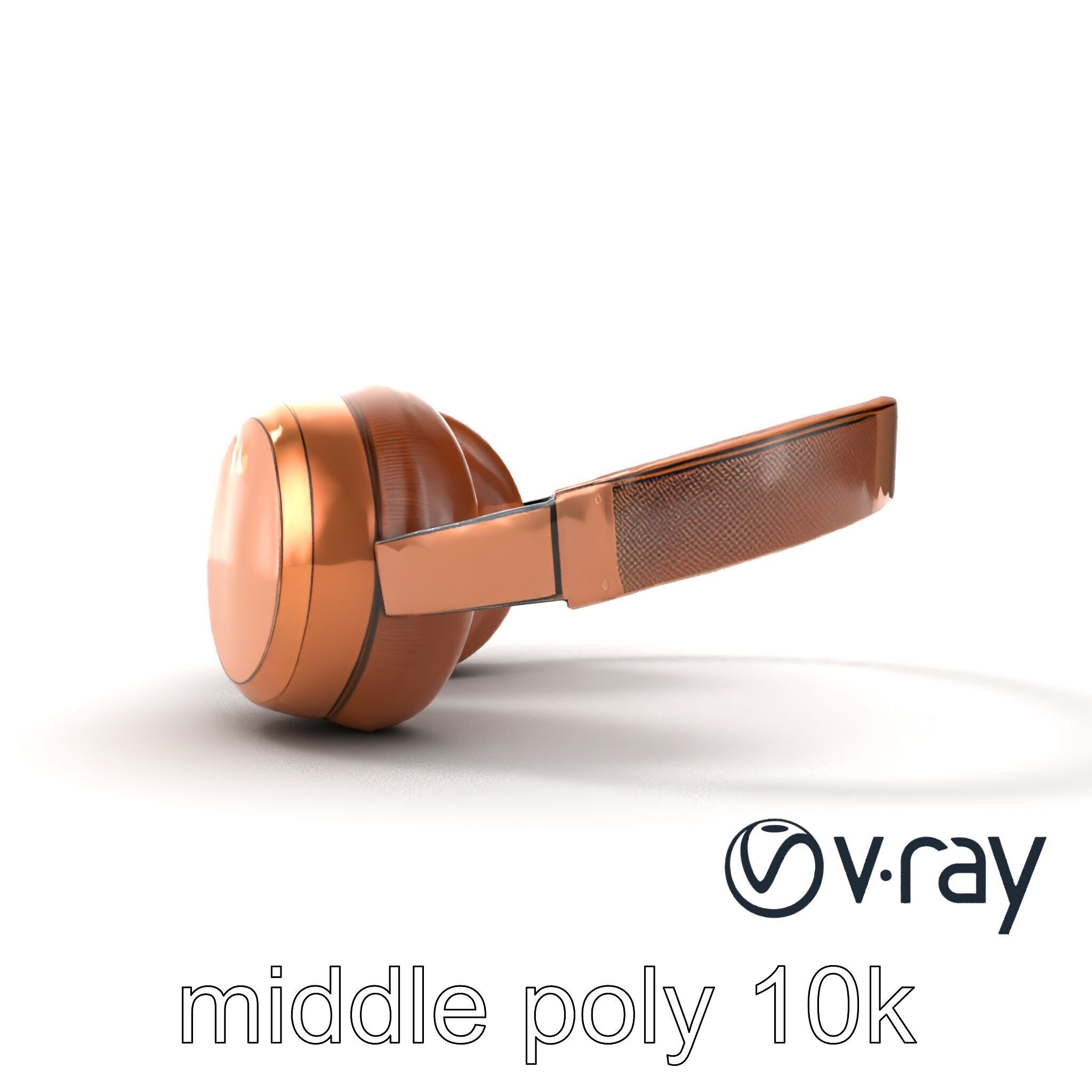Contemporary Foldable Headphones model pack Low-poly 3D model_12