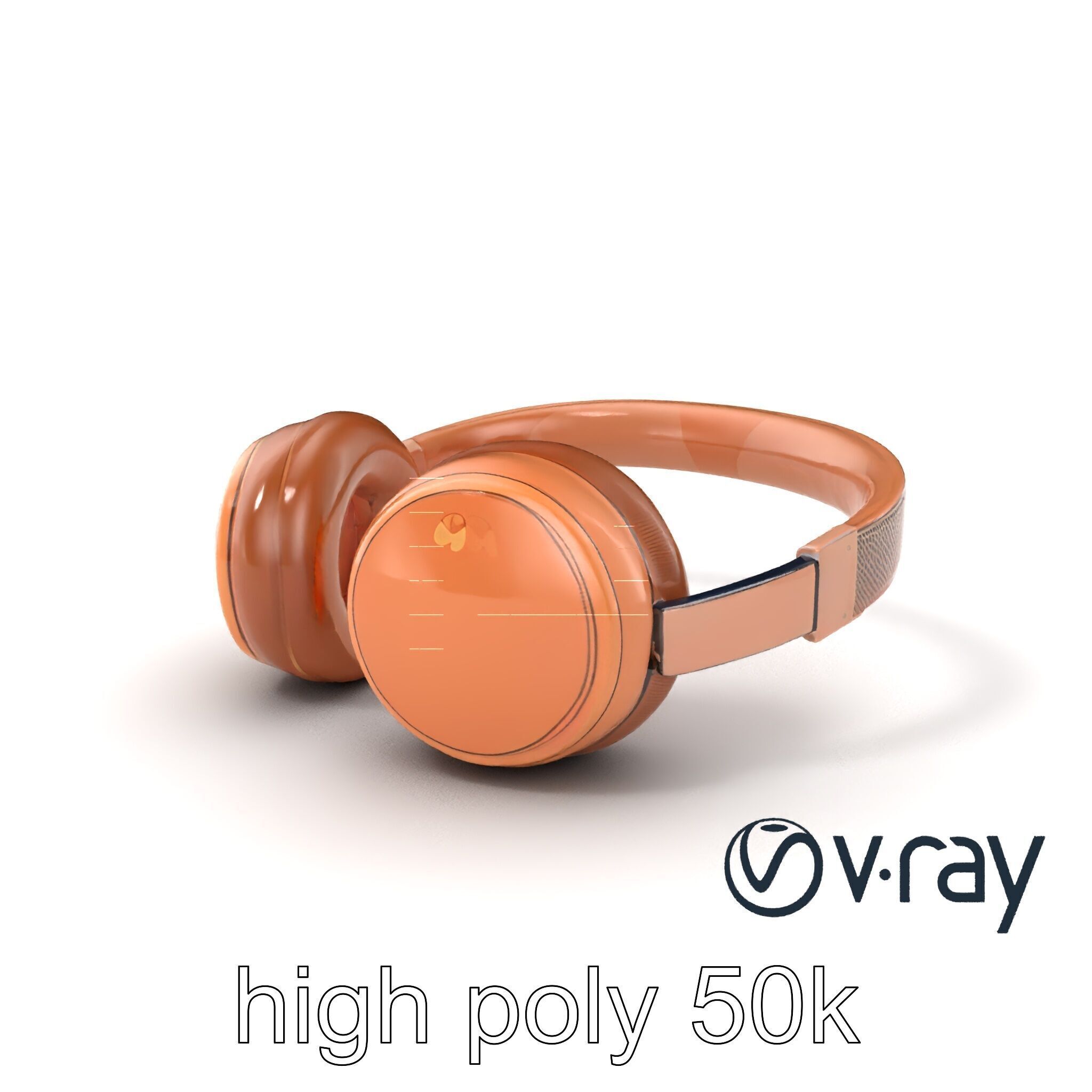 Contemporary Foldable Headphones model pack Low-poly 3D model_5