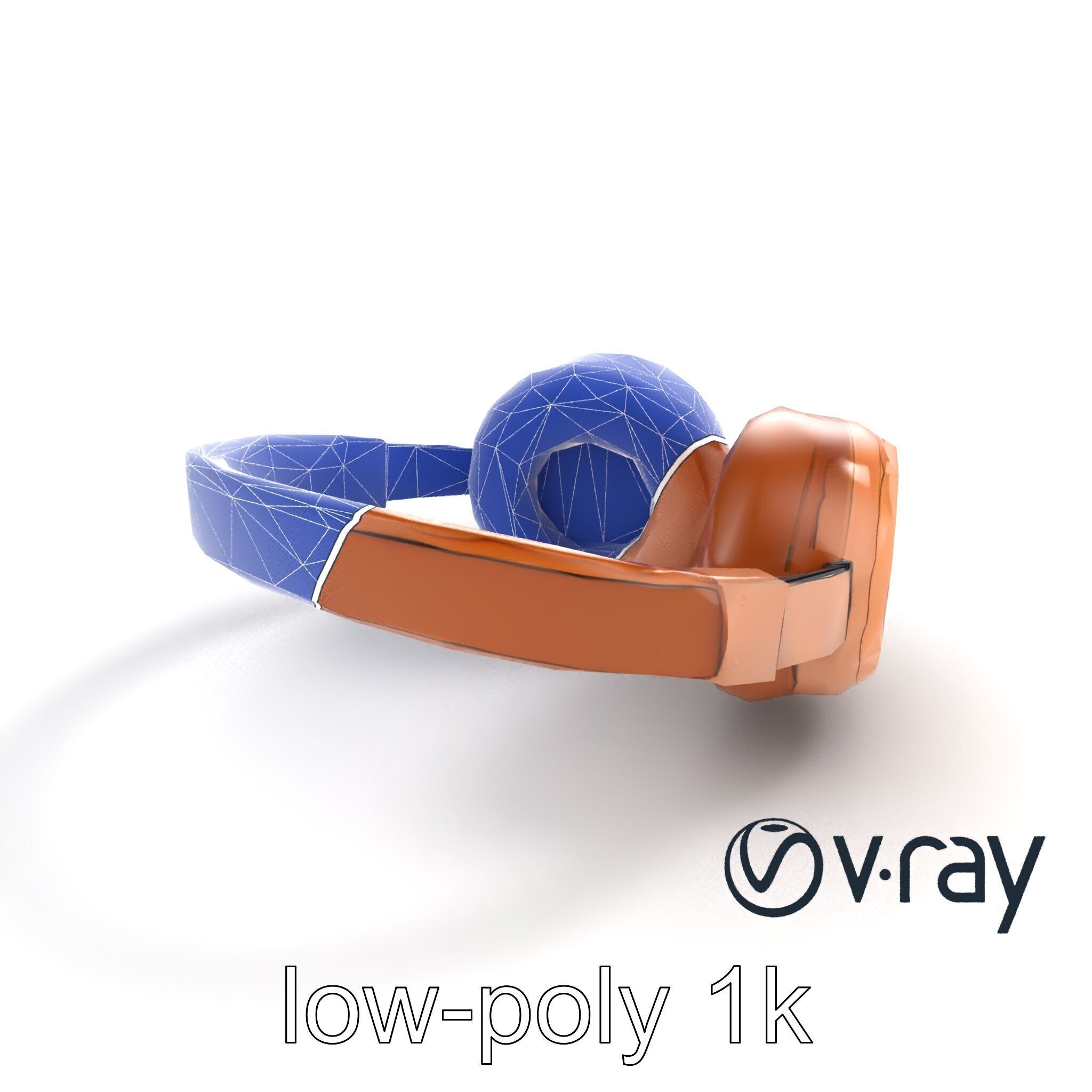 Contemporary Foldable Headphones model pack Low-poly 3D model_29