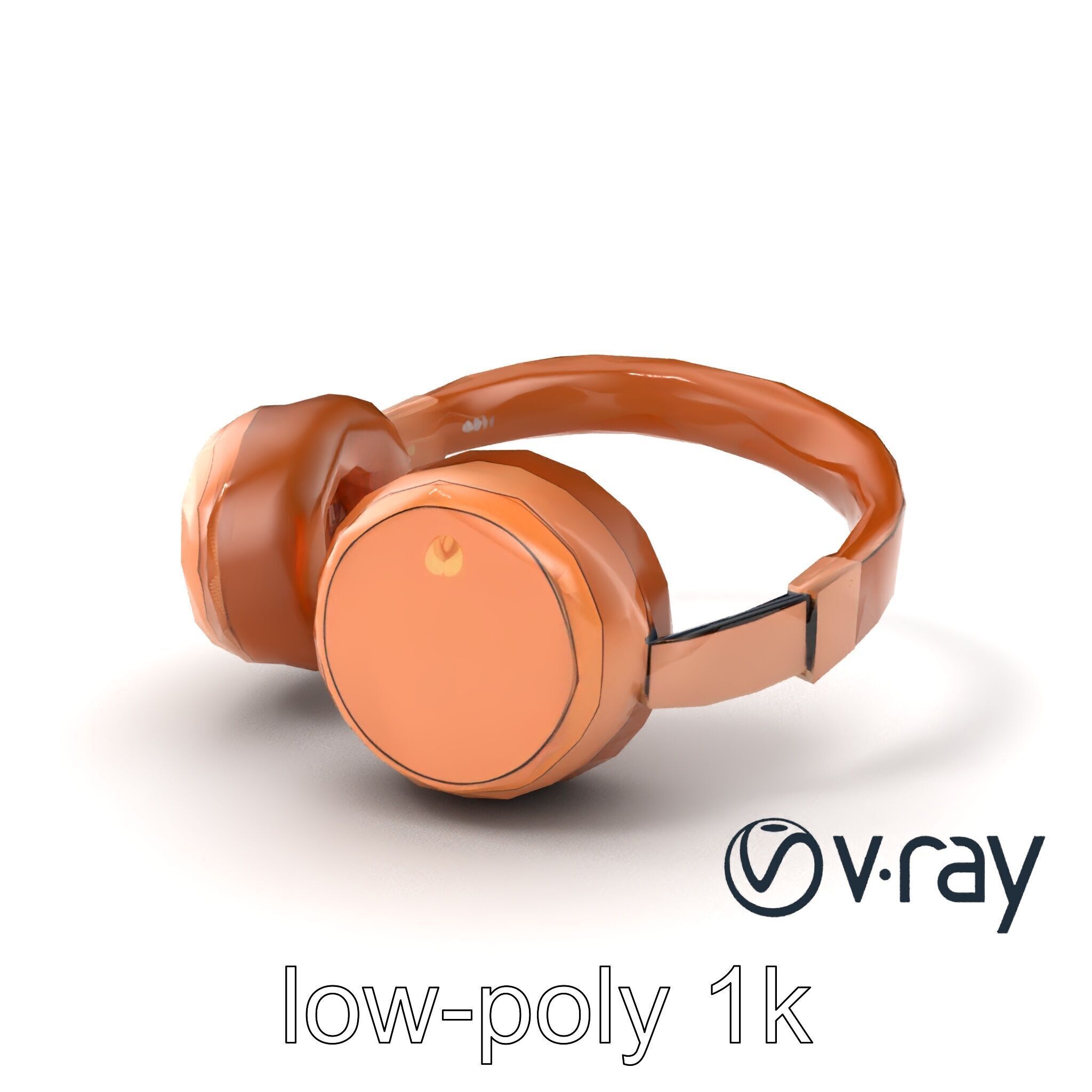 Contemporary Foldable Headphones model pack Low-poly 3D model_2