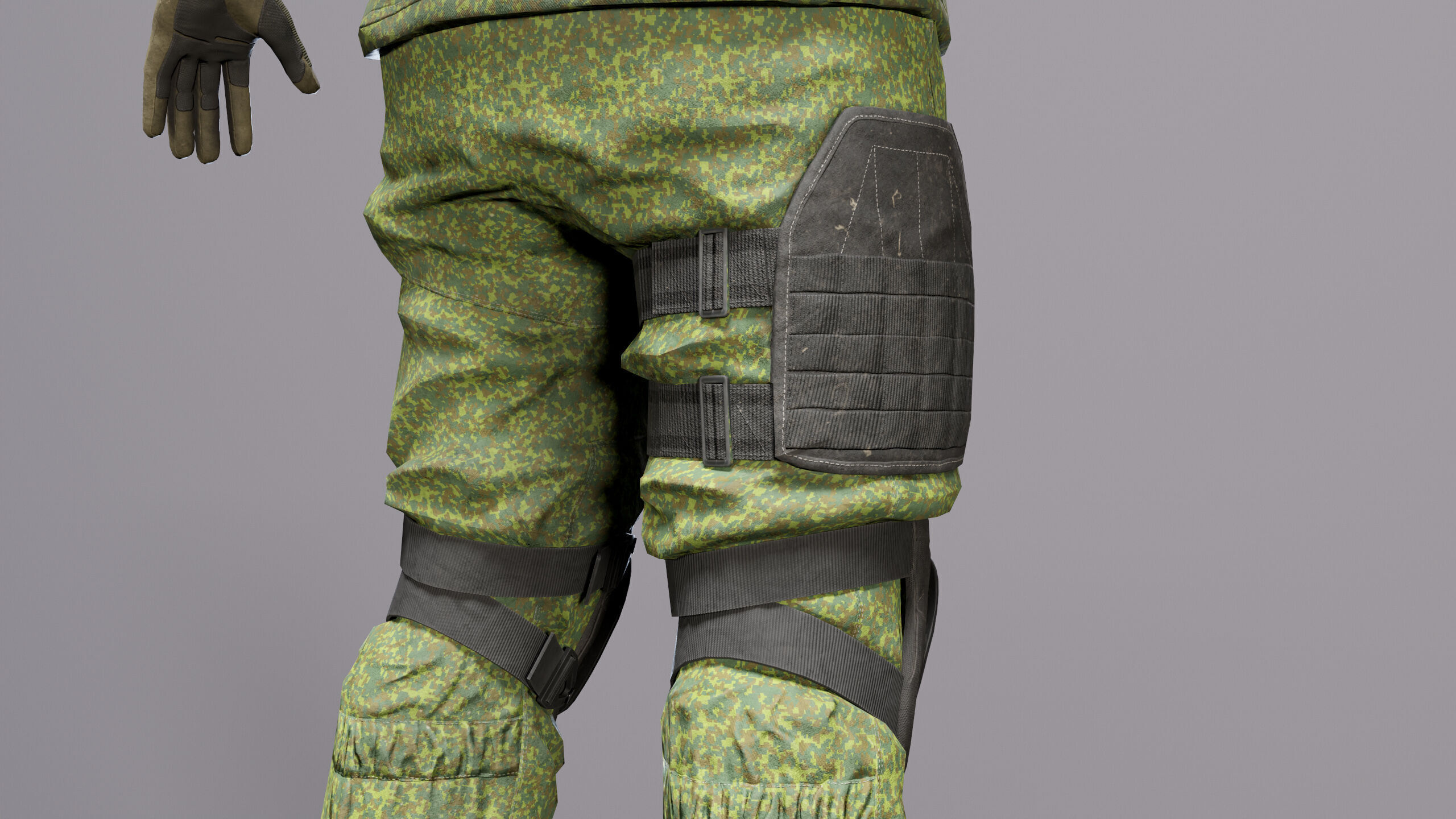 Modern Russian Soldier Low-poly 3D model_20