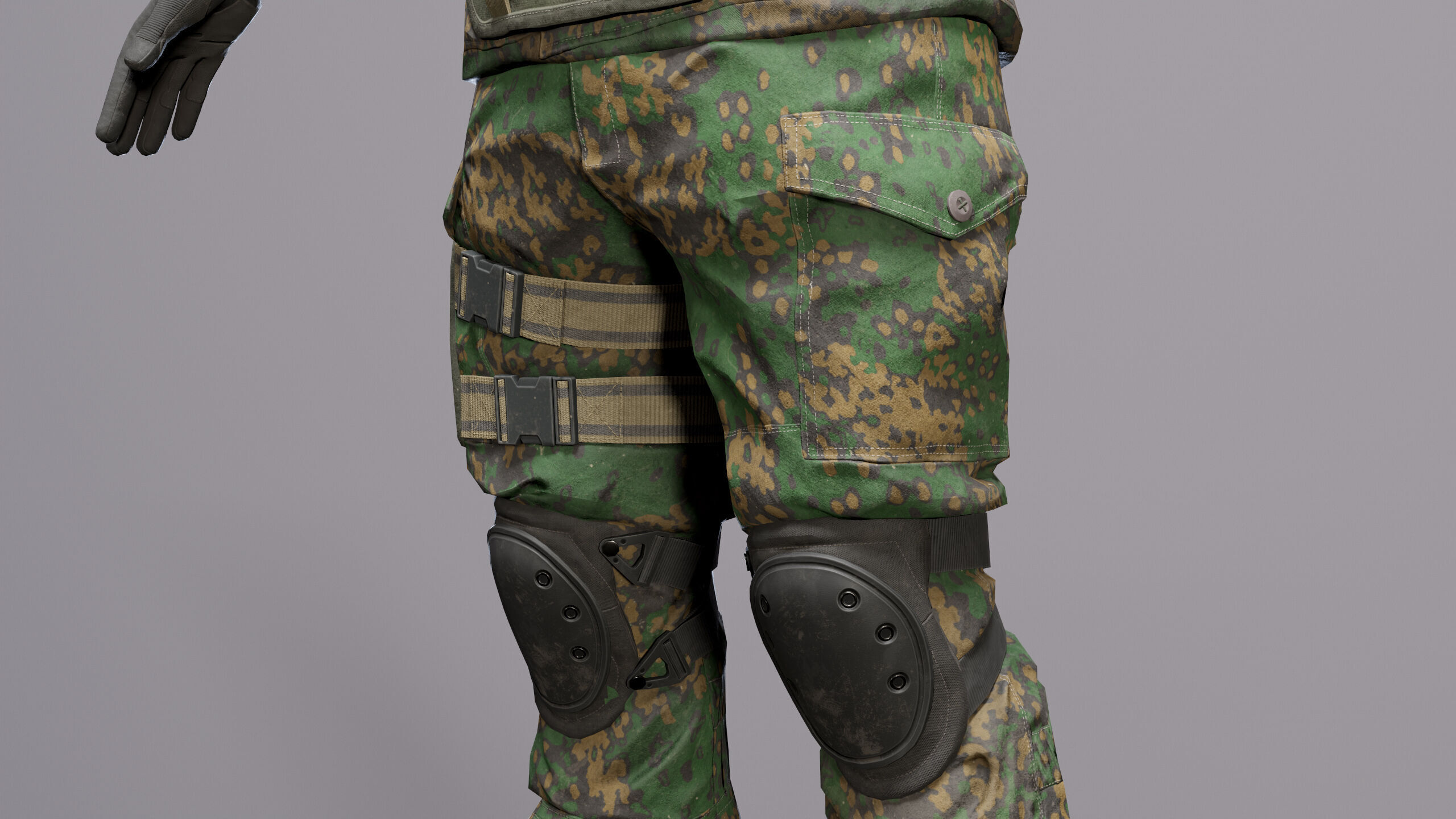 Modern Russian Soldier Low-poly 3D model_18