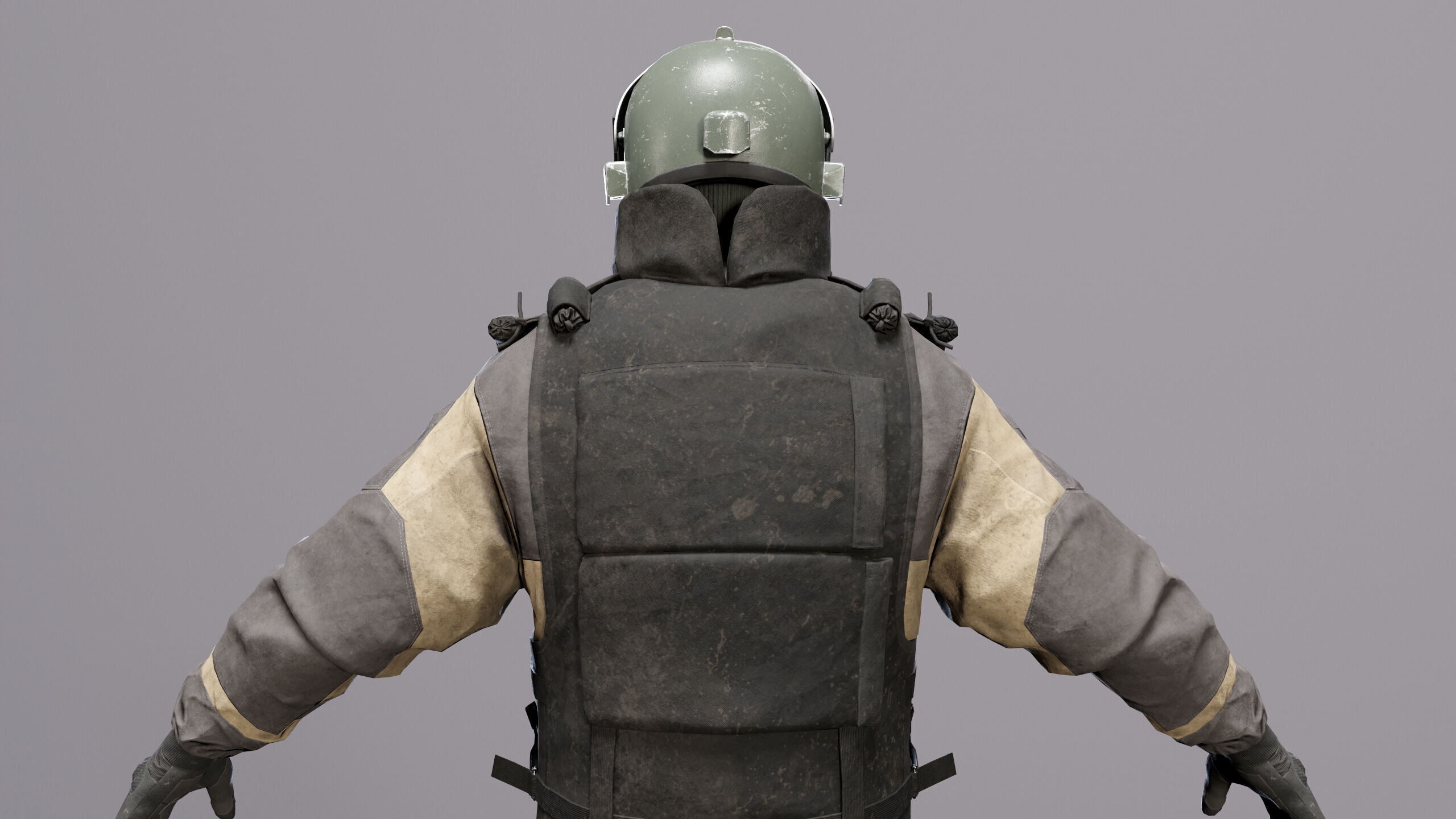 Modern Russian Soldier Low-poly 3D model_12