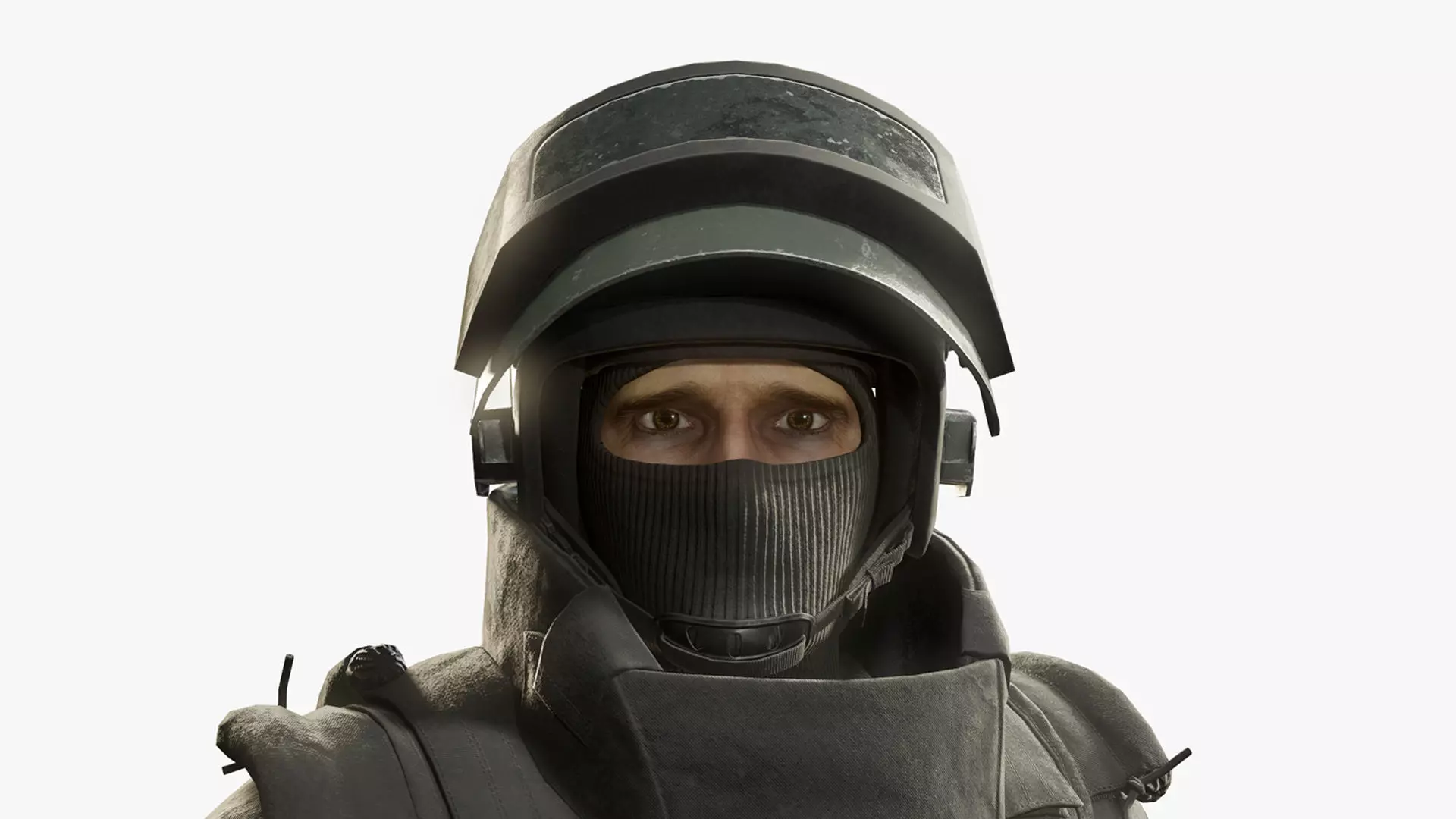 Modern Russian Soldier Low-poly 3D model_0